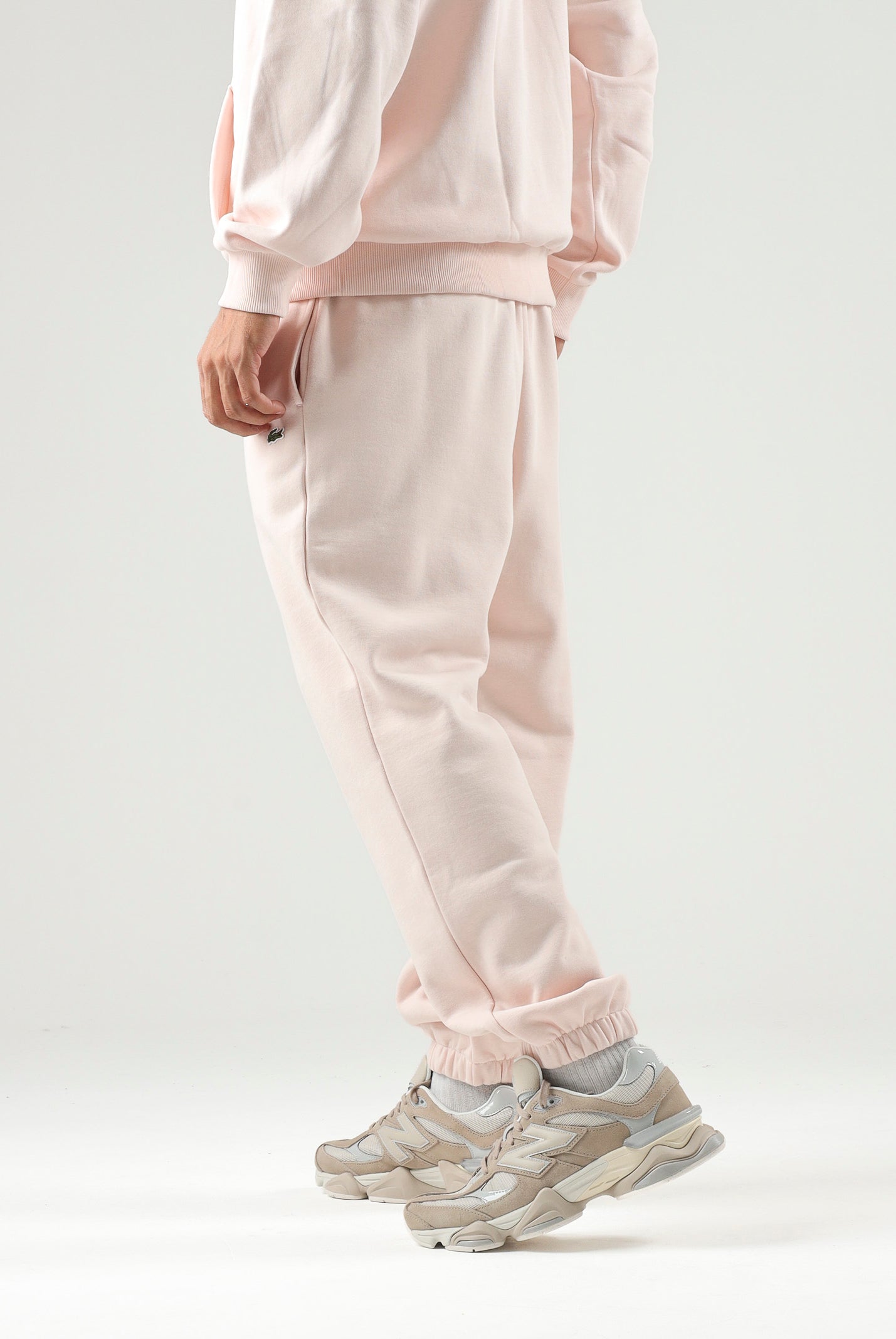 LACOSTE Pantaloni sportivi rosa per uomo e donna, con logo ricamato XH9207 N6I LACOSTE