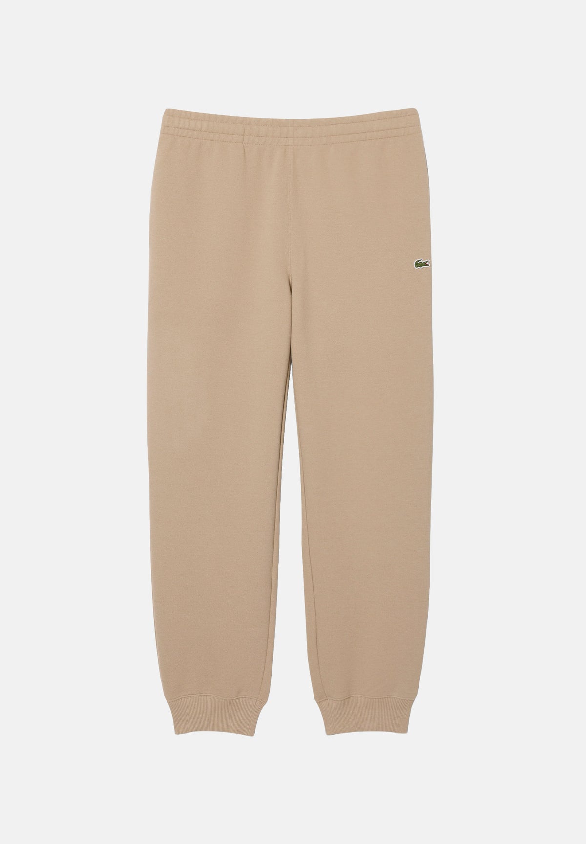 LACOSTE Pantaloni FLEECE SWEATPANTS beige per uomo con coulisse e polsini elasticizzati alle caviglie. XH9455 02S LACOSTE