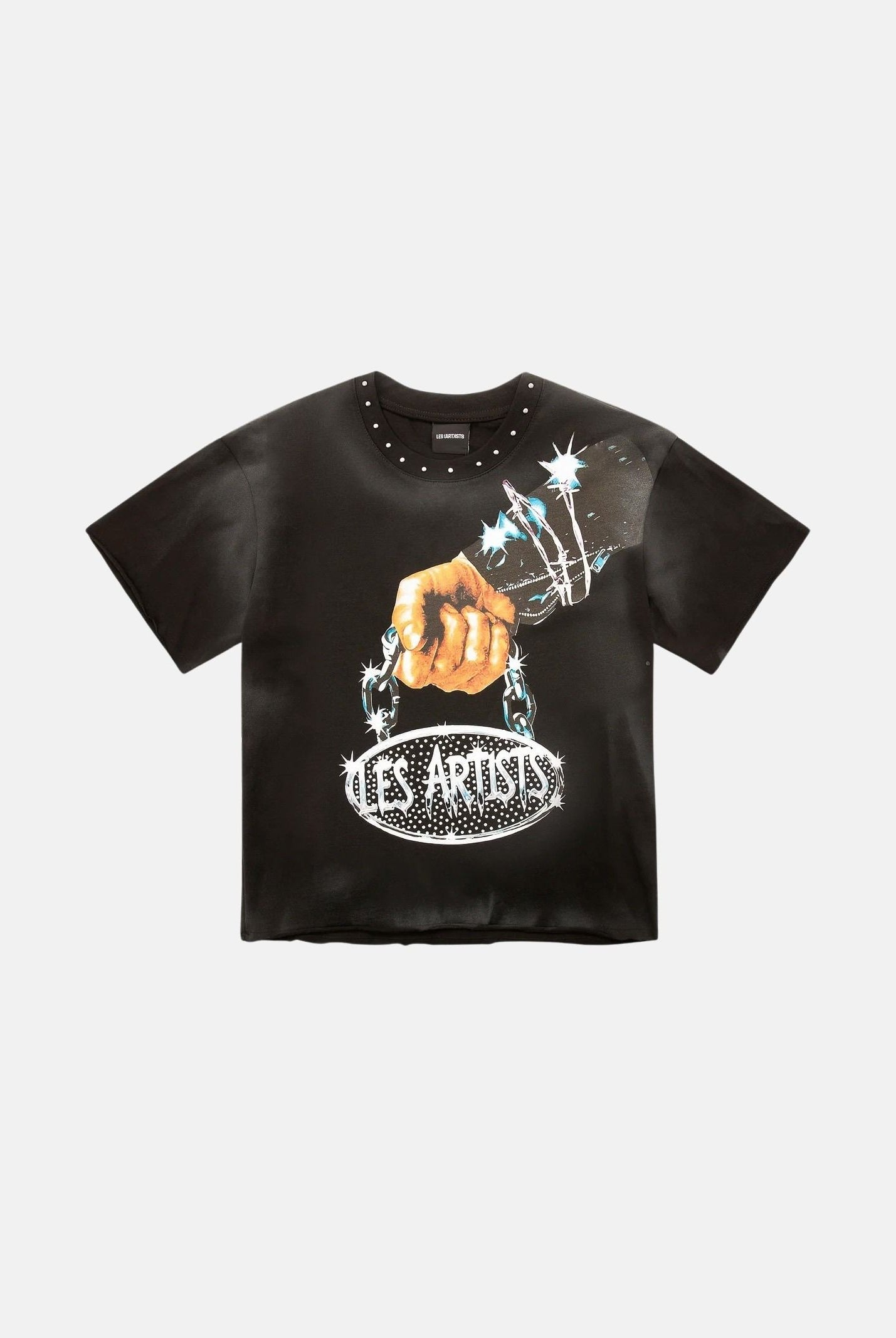 LES ARTISTS T-shirt LES ARTISTS CHAIN per uomo e donna con stampa grafica 27SSLATS1123 121 LES ARTISTS