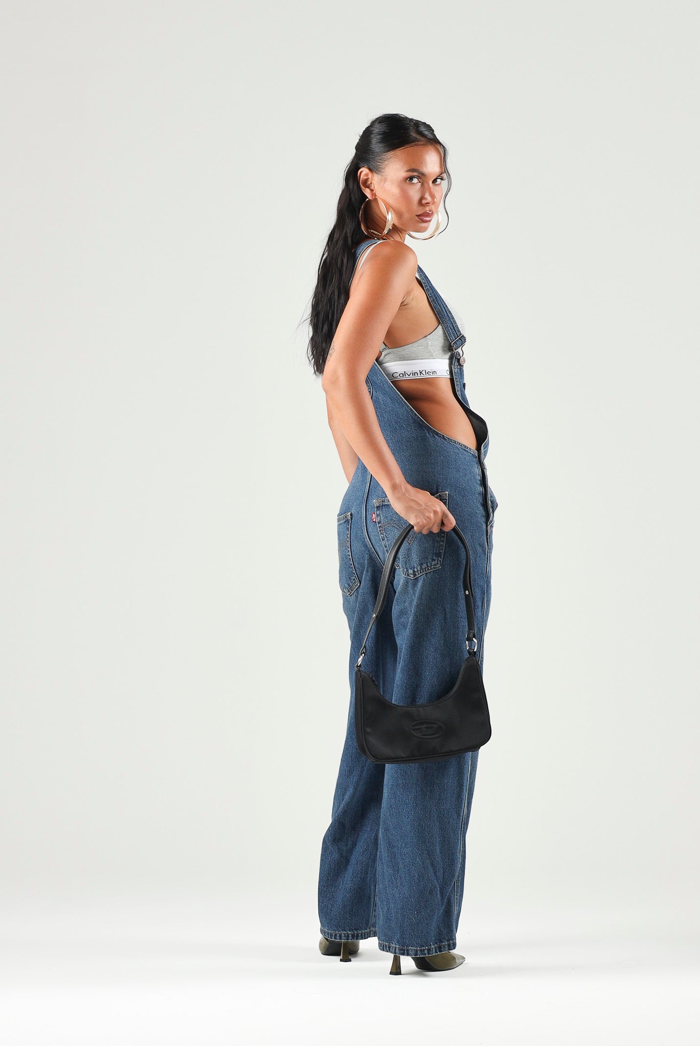 LEVI'S Salopette XL OVERALLS Dark Indigo blu donna con gamba ampia. 000UG-0007 . LEVI'S®