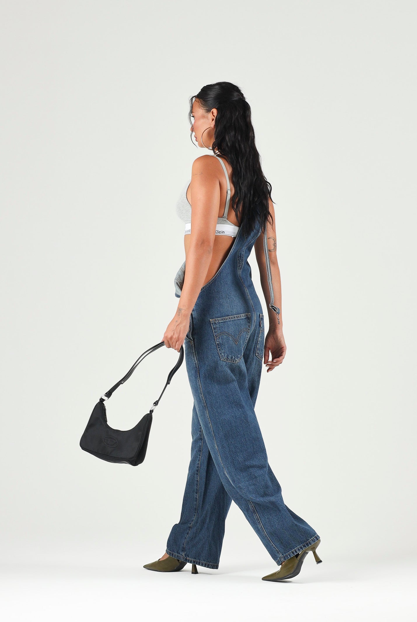 LEVI'S Salopette XL OVERALLS Dark Indigo blu donna con gamba ampia. 000UG-0007 . LEVI'S®