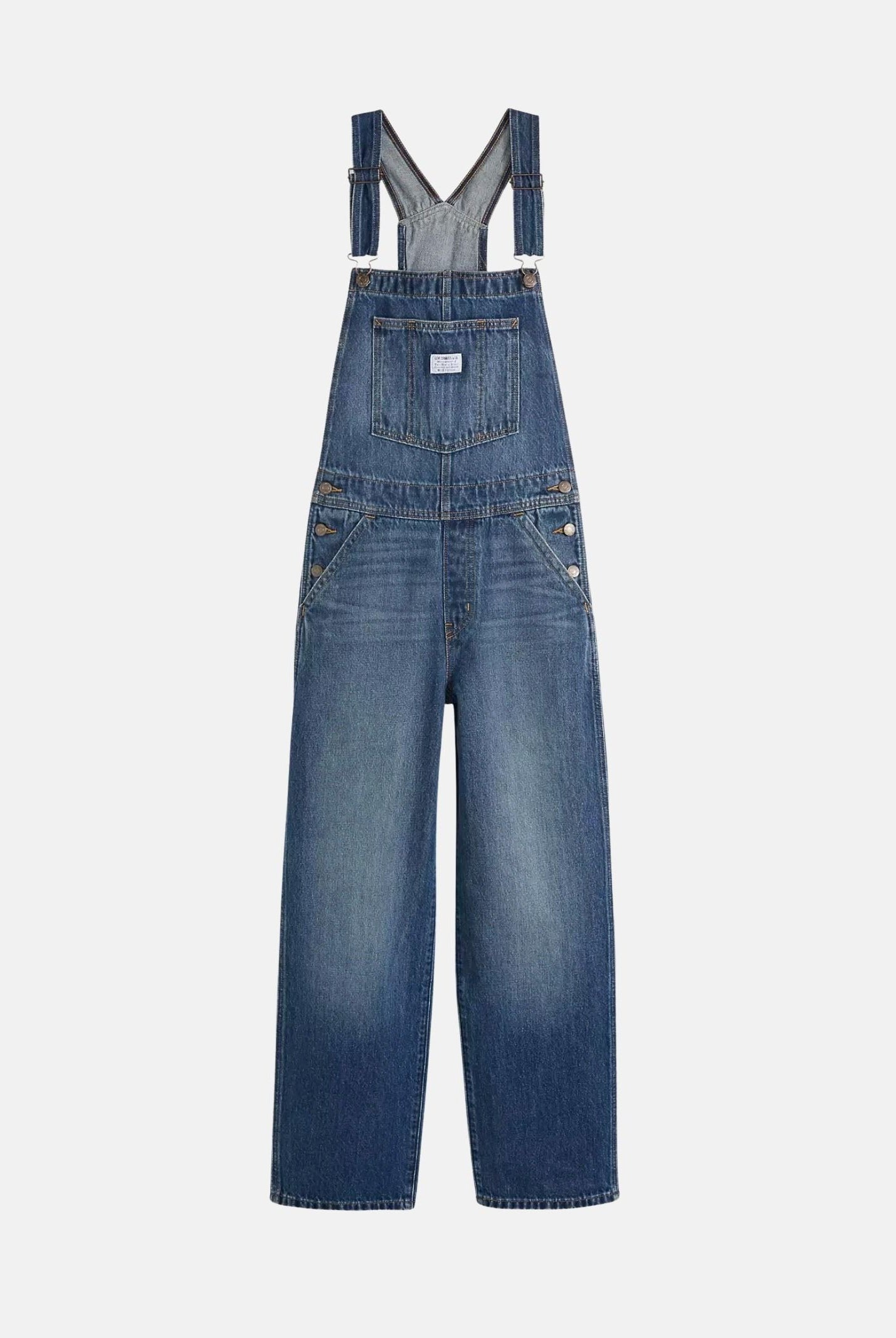 LEVI'S Salopette XL OVERALLS Dark Indigo blu donna con gamba ampia. 000UG-0007 . LEVI'S®