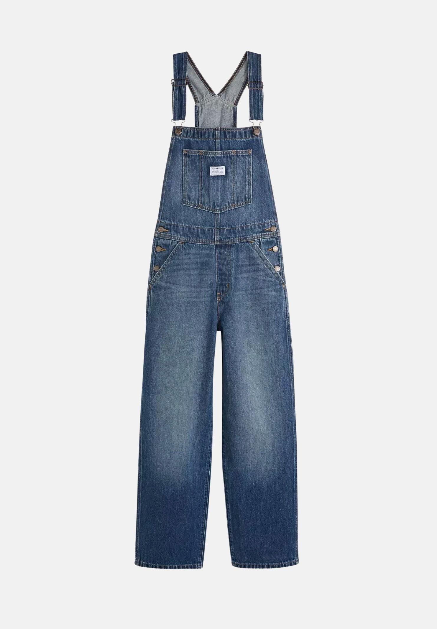 LEVI'S Salopette XL OVERALLS Dark Indigo blu donna con gamba ampia. 000UG-0007 . LEVI'S®