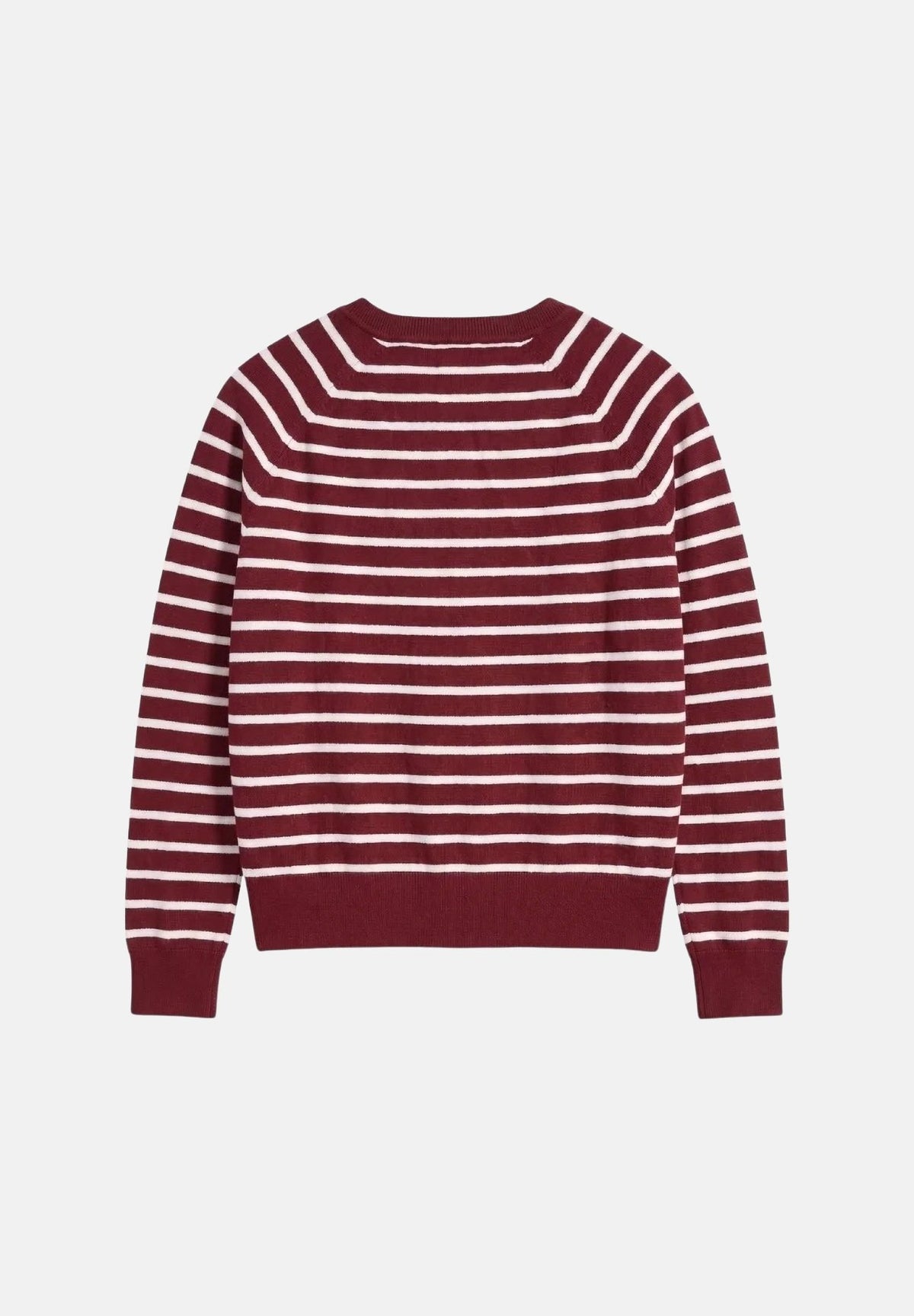 LEVI'S® Maglioncino scollo a V rosso per donna con elegante motivo a righe orizzontali. 0046F-0011 . LEVI'S®