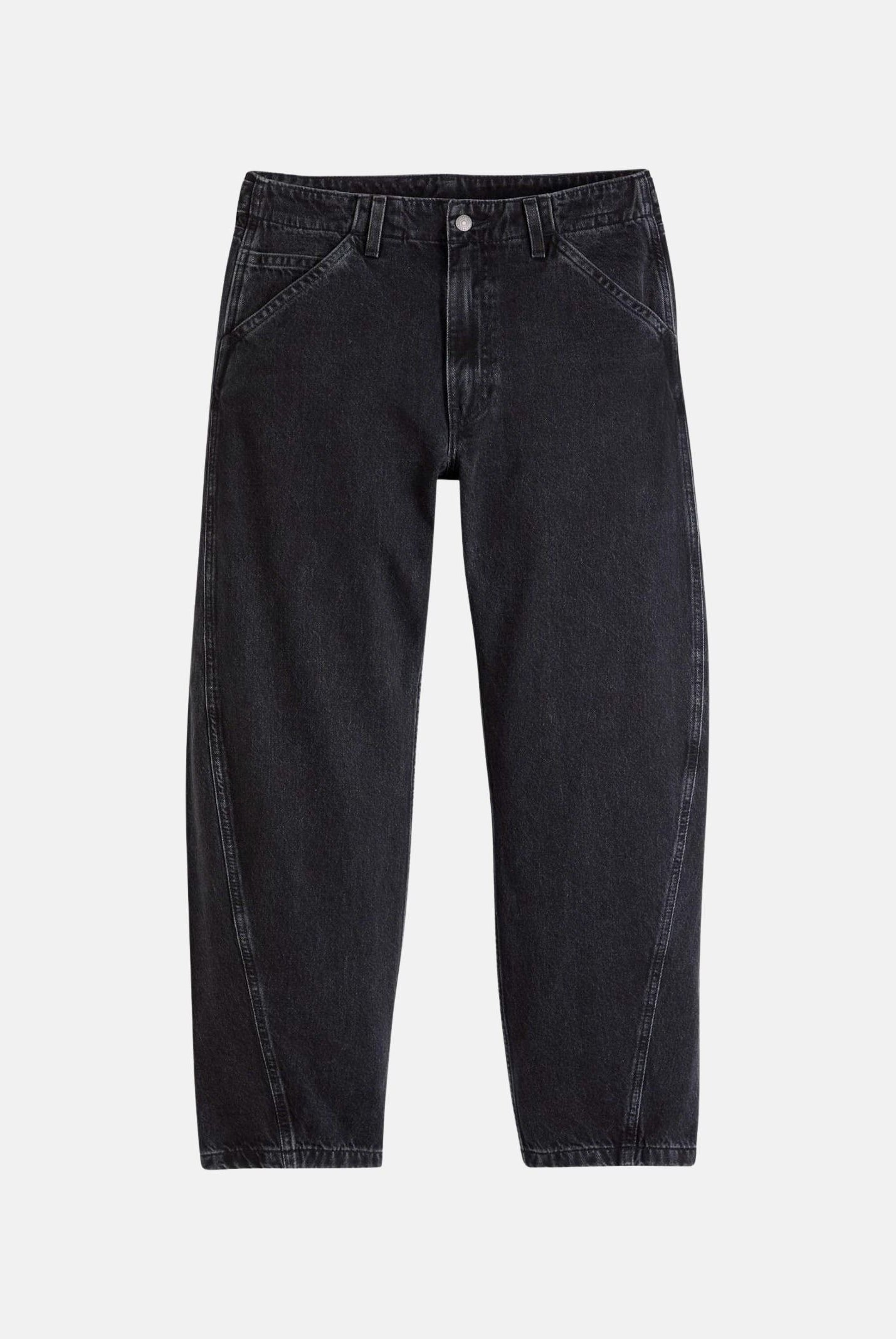 LEVI'S® Jeans BAGGY BARREL nero da uomo in denim nero tinta unita. 0057O-0003 . LEVI'S®