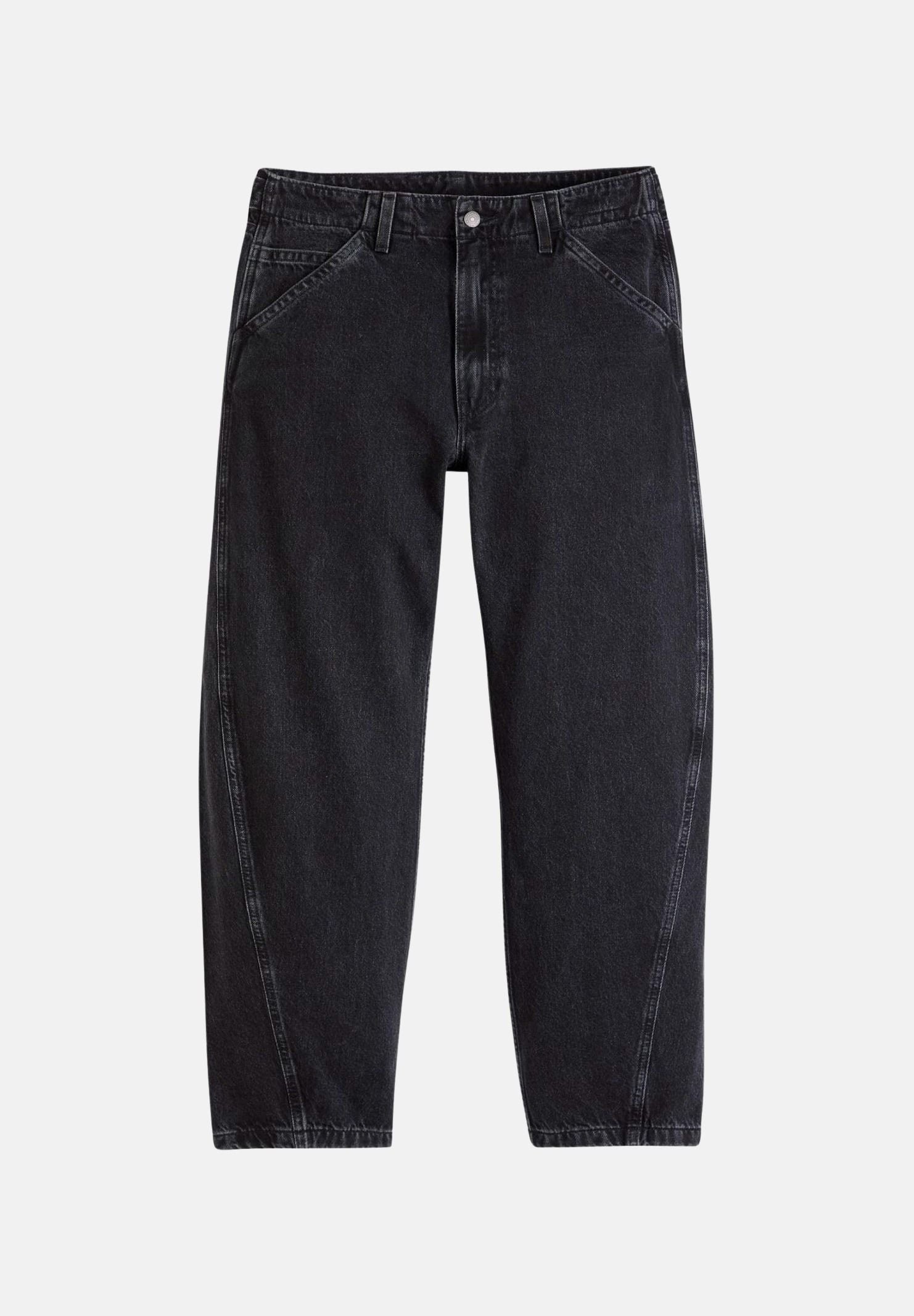 LEVI'S® Jeans BAGGY BARREL nero da uomo in denim nero tinta unita. 0057O-0003 . LEVI'S®