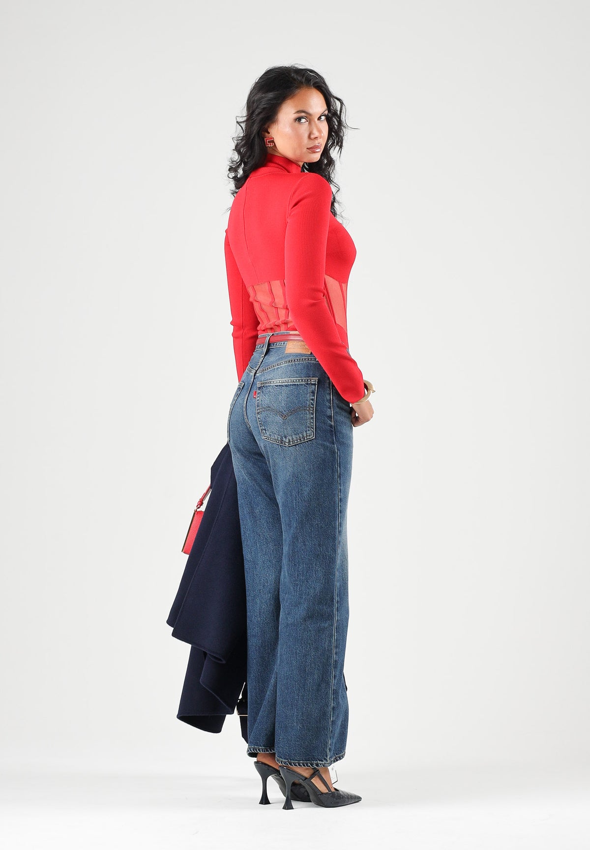 LEVI'S® Jeans LOOSE BOT indigo blu per donna con lavaggio scuro e tasche classiche. 005DO-0005 . LEVI'S®