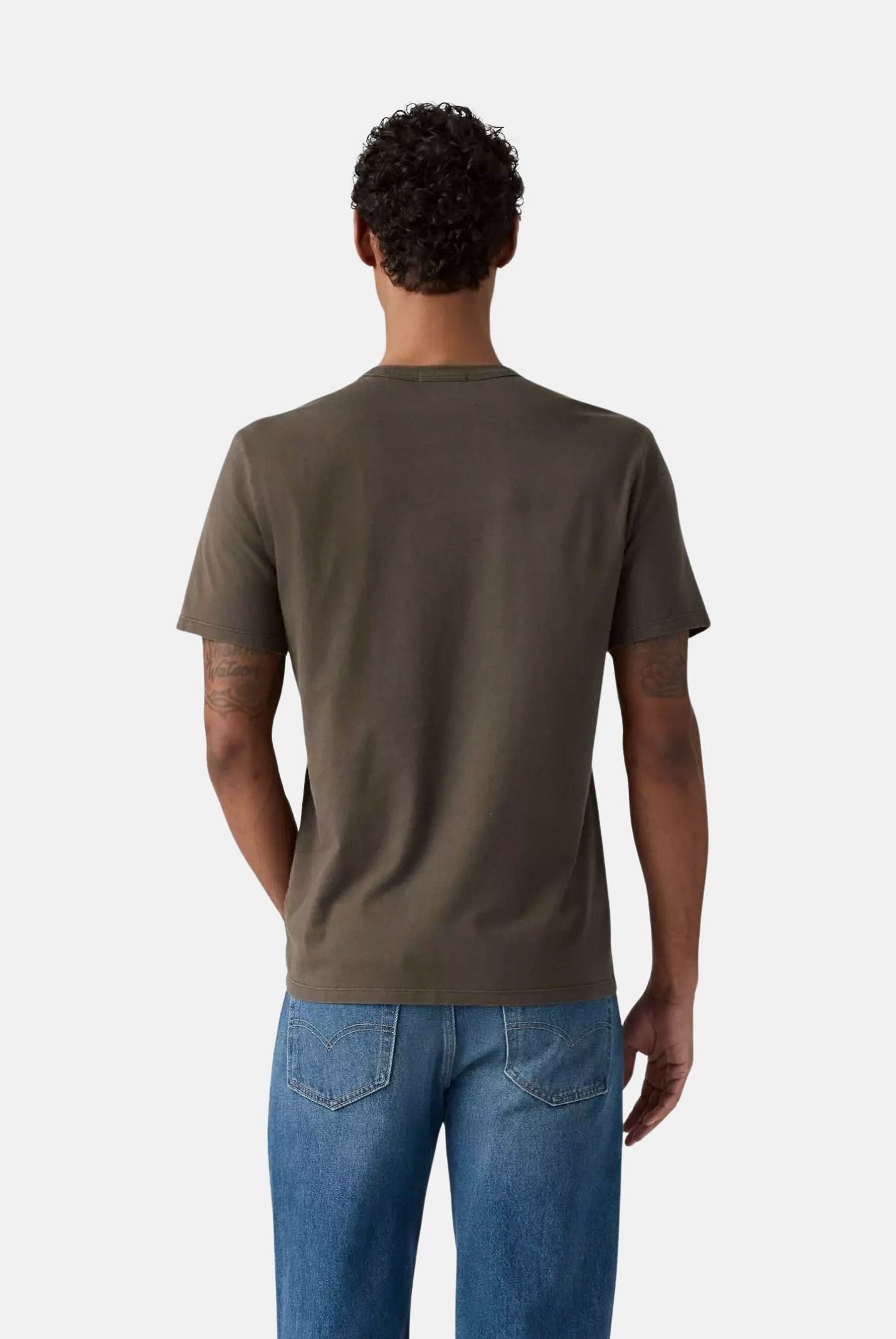 LEVI'S T-shirt ORIGINAL TEE Brown marrone per uomo e donna con piccolo logo Levi's sul petto. 005GX-0021 . LEVI'S®