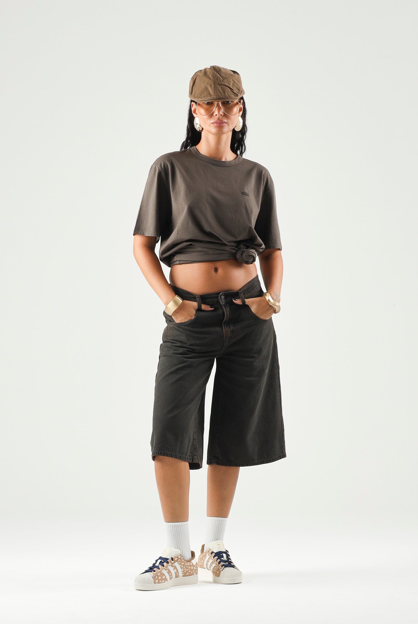 LEVI'S T-shirt ORIGINAL TEE Brown marrone per uomo e donna con piccolo logo Levi's sul petto. 005GX-0021 . LEVI'S®