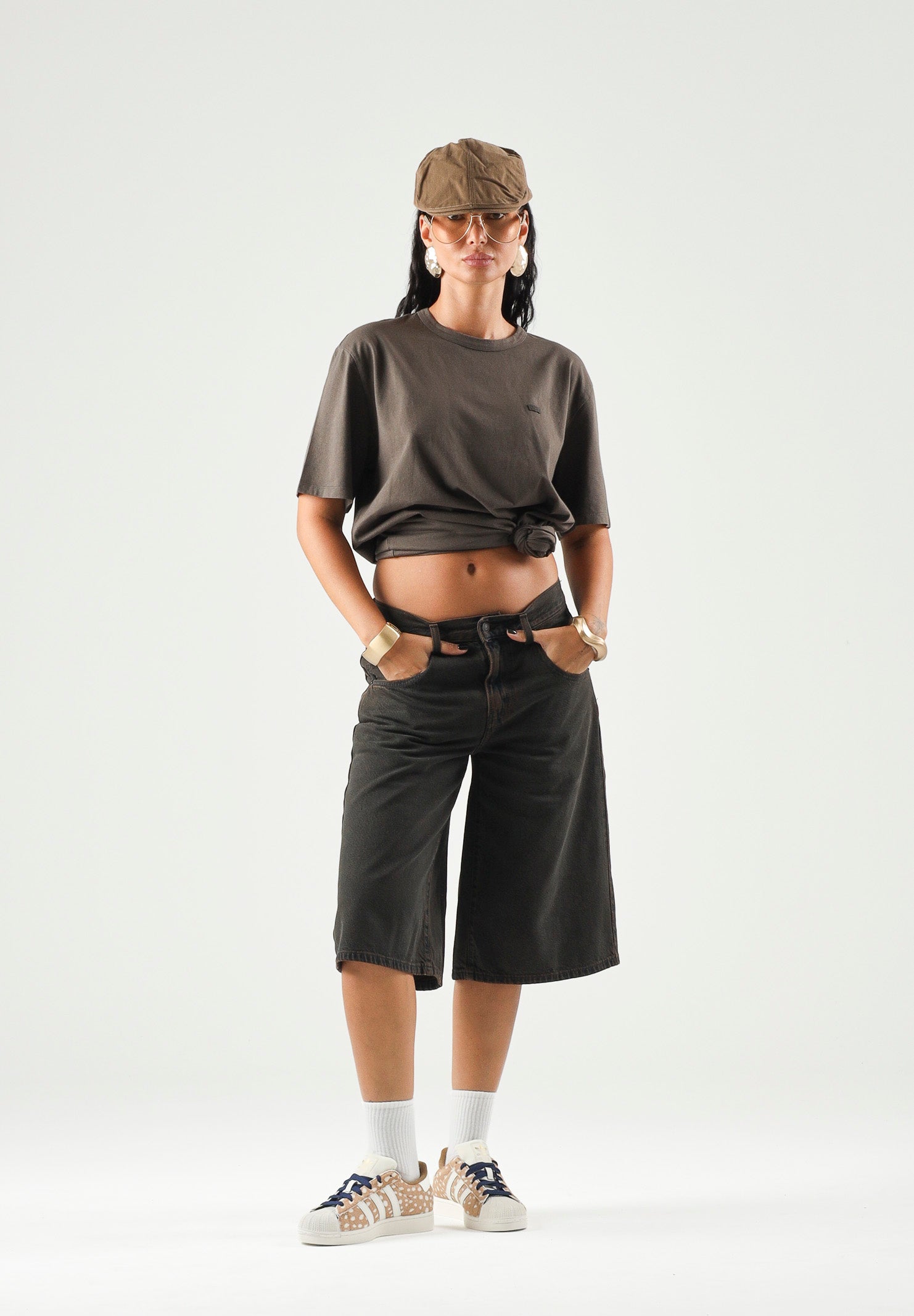 LEVI'S T-shirt ORIGINAL TEE Brown marrone per uomo e donna con piccolo logo Levi's sul petto. 005GX-0021 . LEVI'S®