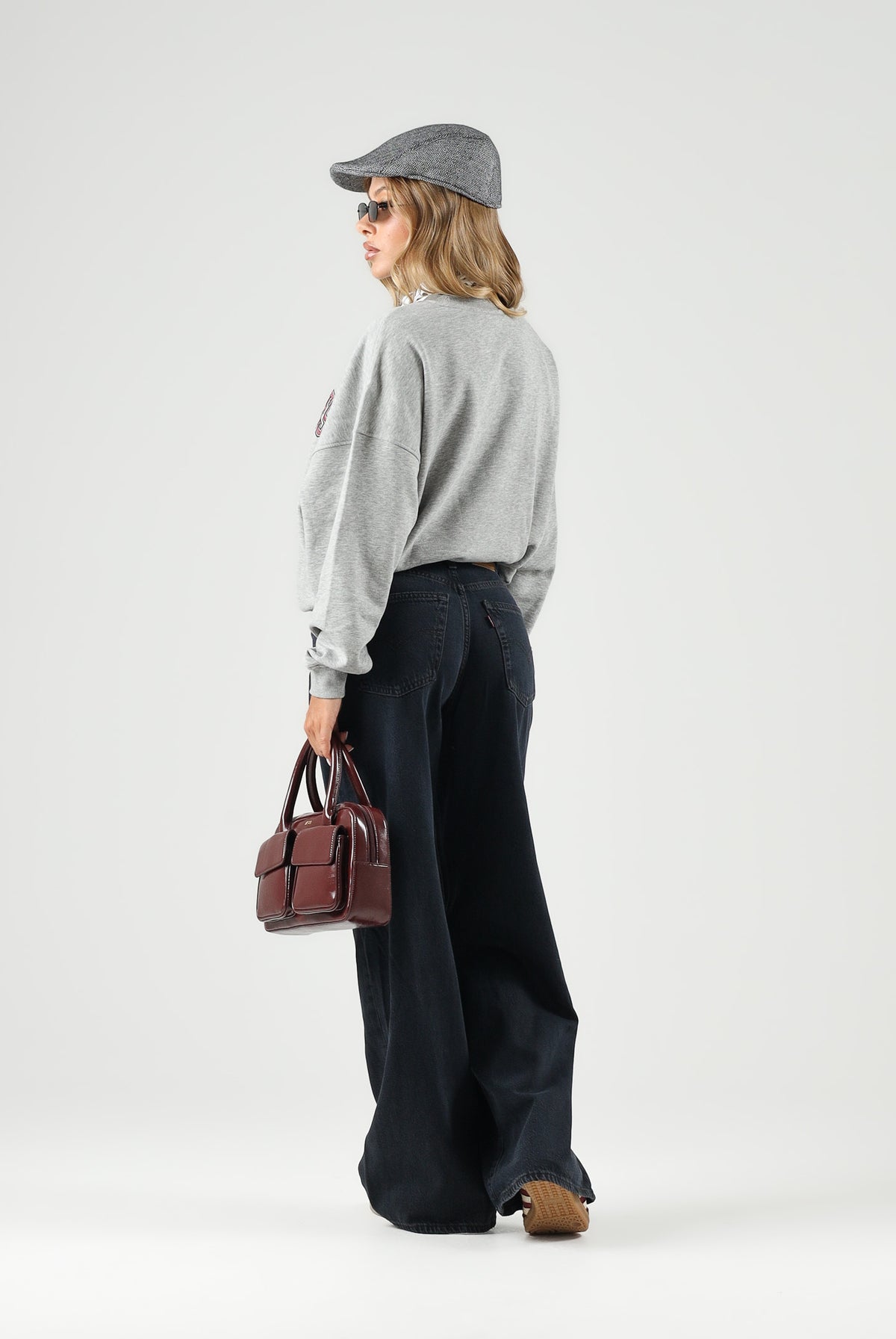 LEVI'S® Jeans XL STRAIGHT DENIM PANTS med indigo per donna con vita media e gamba ampia 0073B-0000 . LEVI'S®