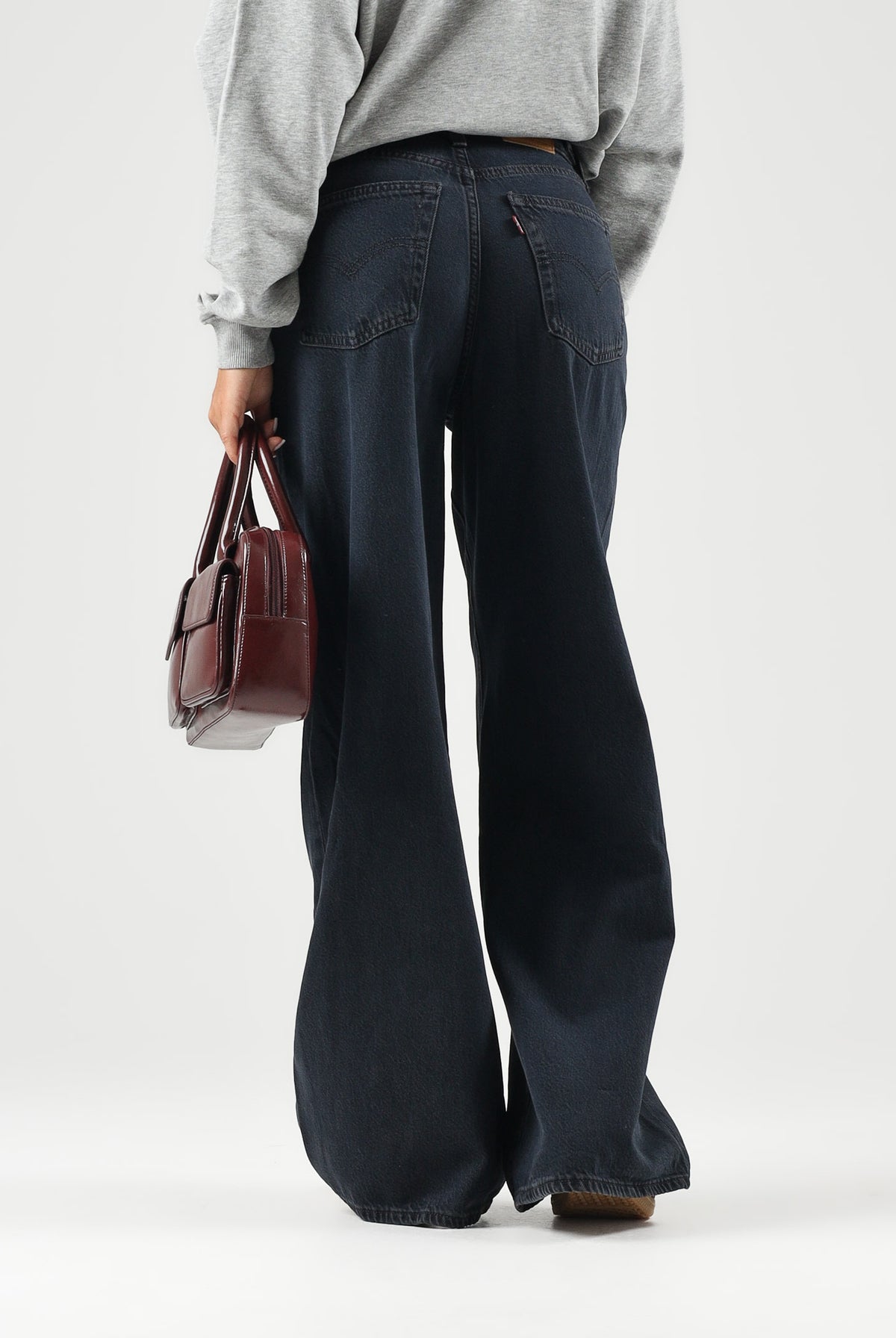 LEVI'S® Jeans XL STRAIGHT DENIM PANTS med indigo per donna con vita media e gamba ampia 0073B-0000 . LEVI'S®