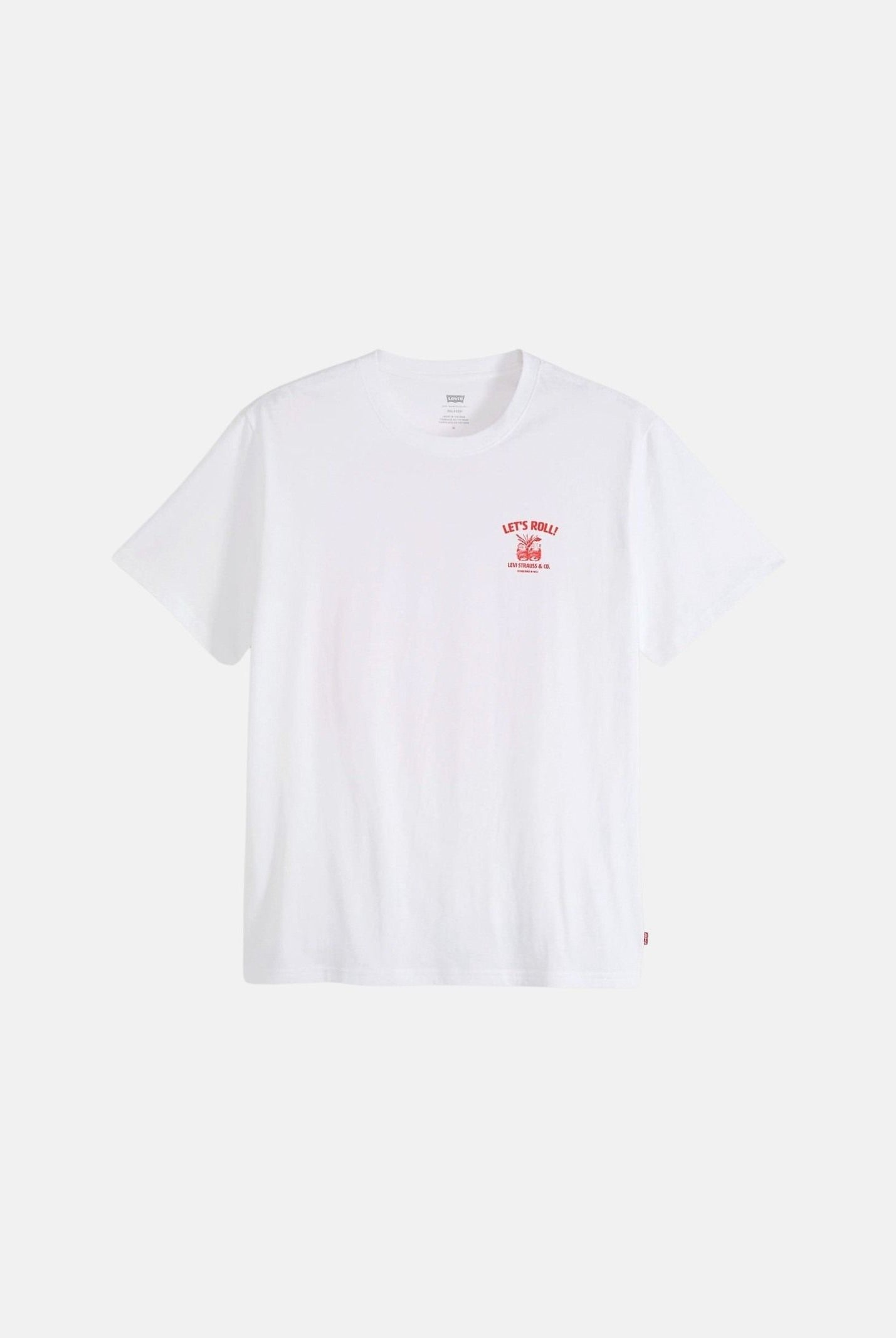 LEVI'S® T-shirt GRAPHIC TEE ROLL MODELS bianca da uomo con grafiche stampate. 16143-2625 . LEVI'S®