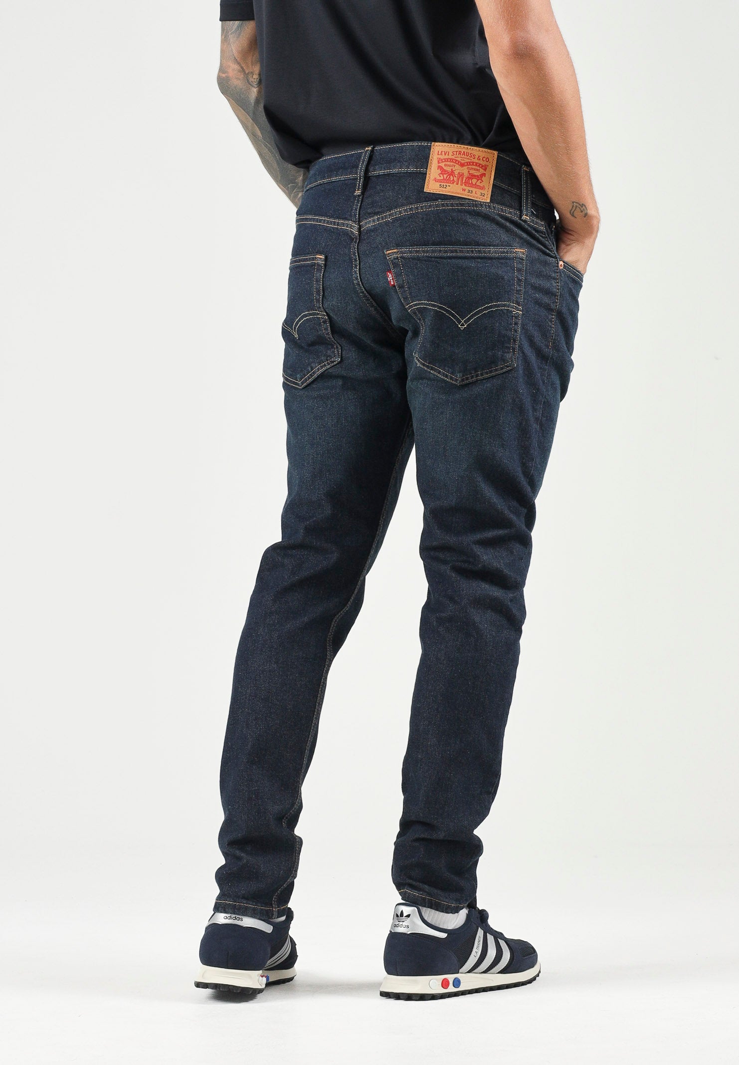 LEVI'S® Jeans 512™ SLIM TAPER dark wash, blu scuro, da uomo<BR/> 28833-1317 . LEVI'S®