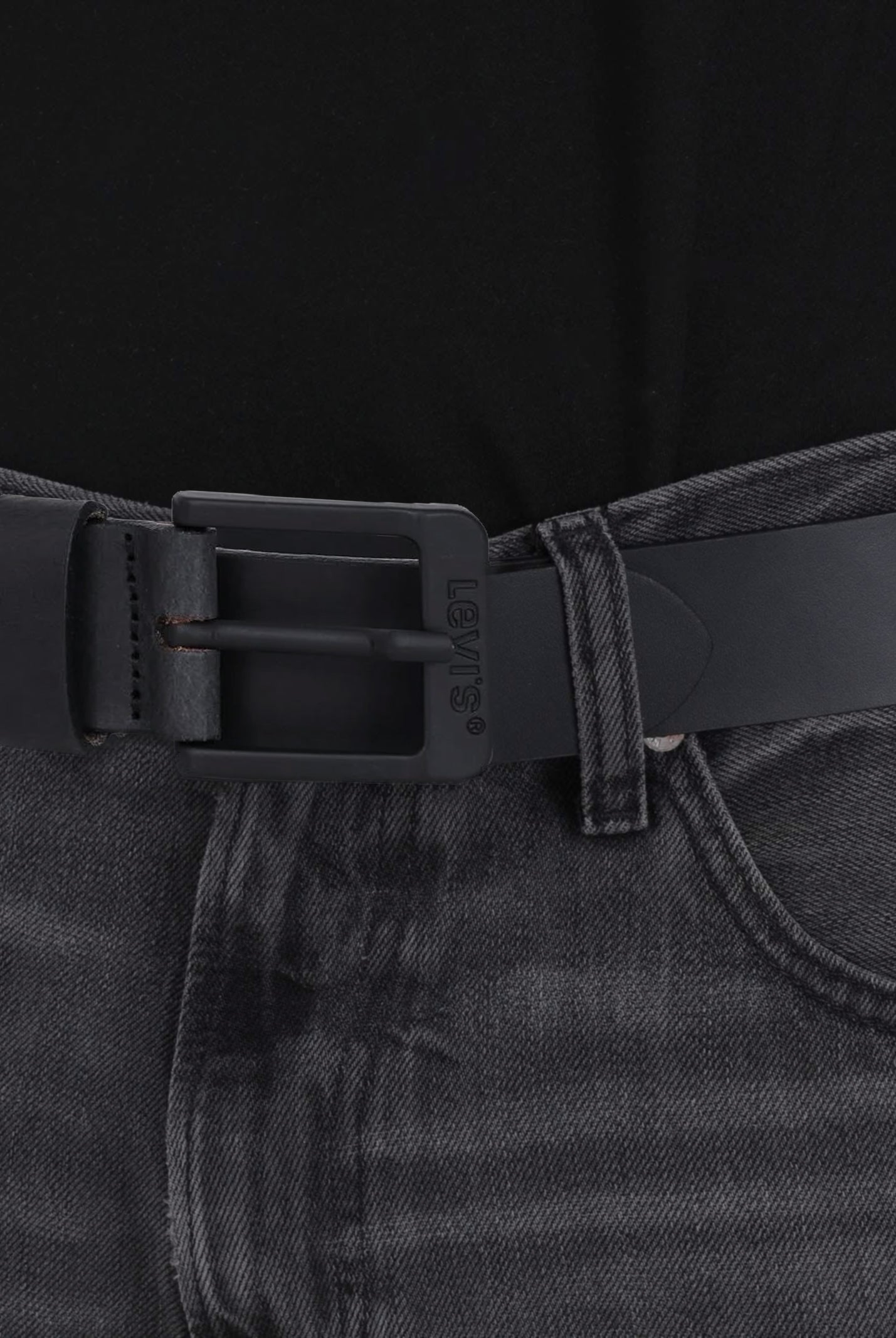 LEVI'S® Cintuta nera per uomo e donna con logo 38016-0033 . LEVI'S®