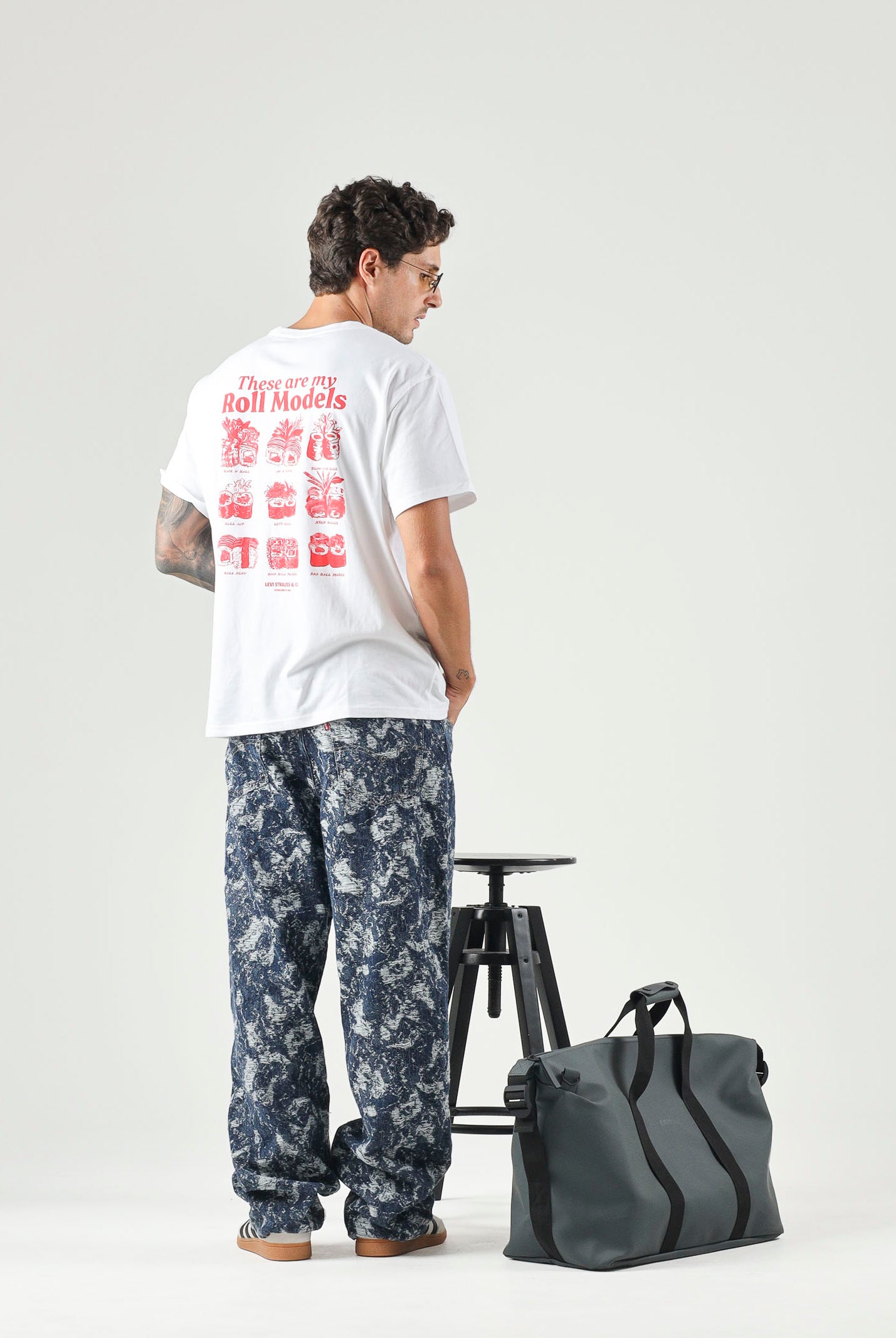 LEVI'S® Jeans 578™ BAGGY Dark Wash, blu indaco scuro, per uomo e donna con motivo fantasia all-over. A4750-0134 . LEVI'S®