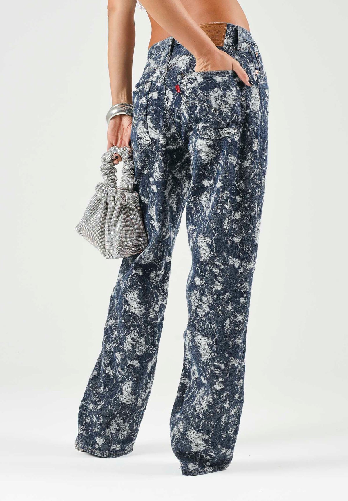 LEVI'S® Jeans 578™ BAGGY Dark Wash, blu indaco scuro, per uomo e donna con motivo fantasia all-over. A4750-0134 . LEVI'S®