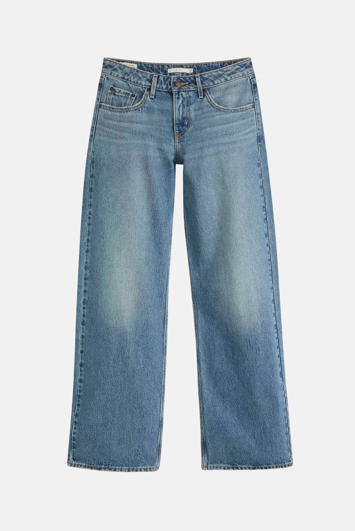 LEVI'S Jeans LOW LOOSE Med Indigo blu da donna con lavaggio sfumato e gamba ampia. A5566-0028 . LEVI'S®