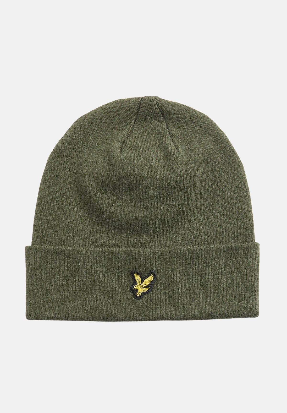 LYLE&SCOTT Berretto di lana verde oliva per uomo con mini logo HE2313A X848 LYLE & SCOTT