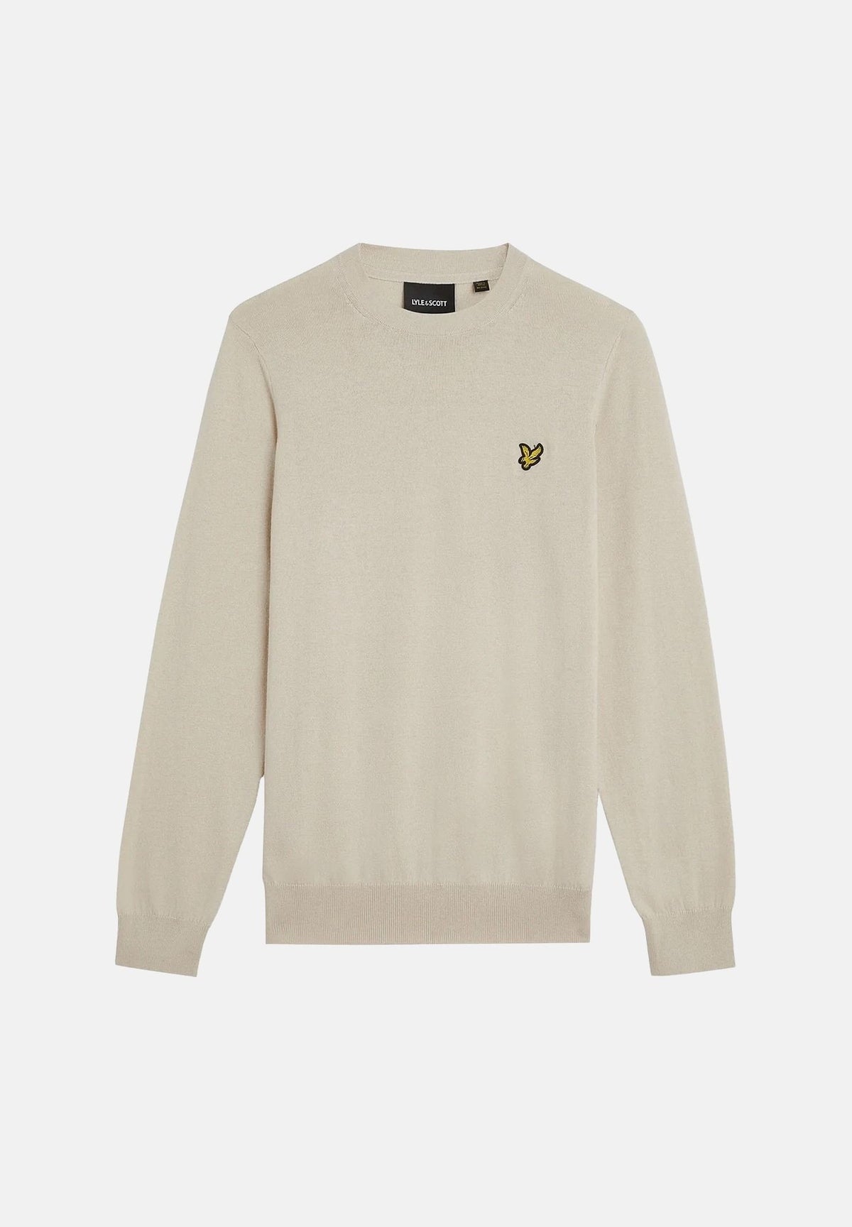 LYLE & SCOTT Maglioncino girocollo panna da uomo con mini logo KN2110VC W870 LYLE & SCOTT