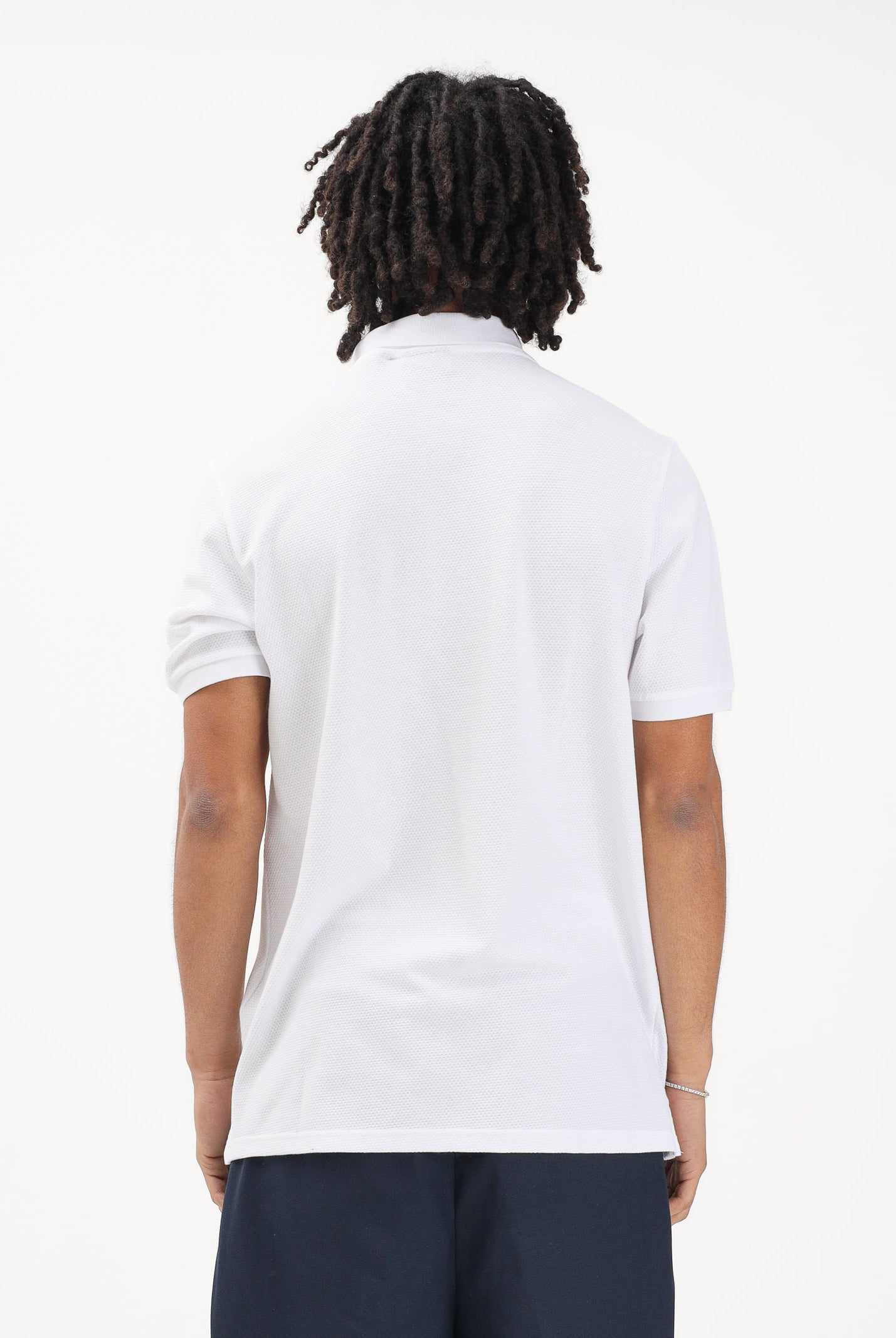 LYLE & SCOTT Polo a manica corta bianca da uomo realizzata in cotone piqué SP2400V 626 LYLE & SCOTT