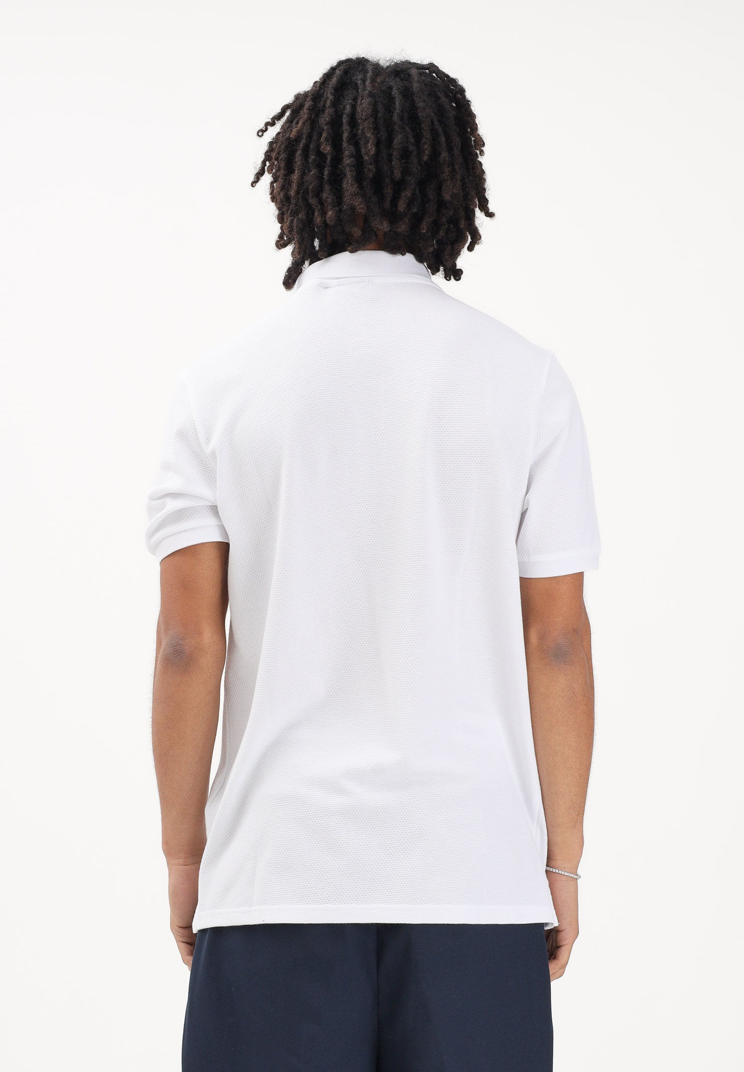 LYLE & SCOTT Polo a manica corta bianca da uomo realizzata in cotone piqué SP2400V 626 LYLE & SCOTT