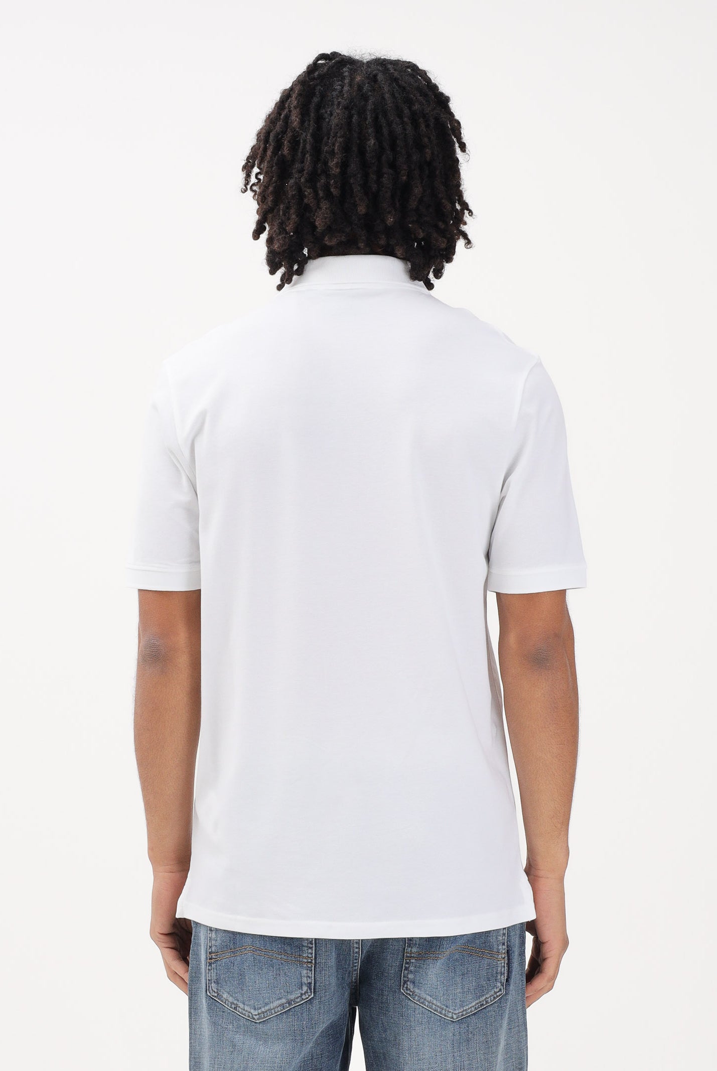 LYLE & SCOTT Polo a manica corta bianca da uomo con patch logo golden eagle SP400VOG 626 LYLE & SCOTT