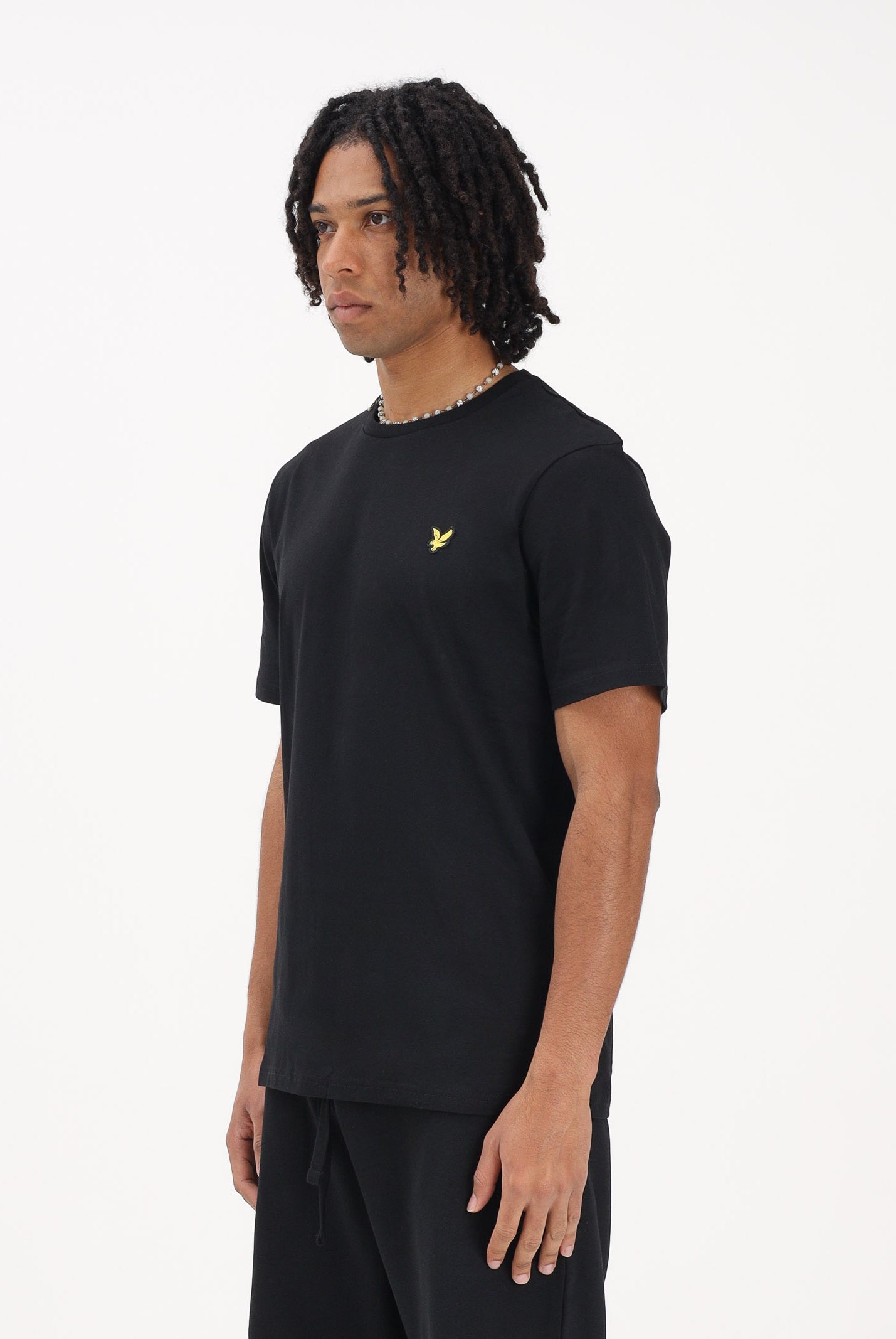 LYLE & SCOTT T-shirt a manica corta nera da uomo con logo TS400VOG Z865 LYLE & SCOTT