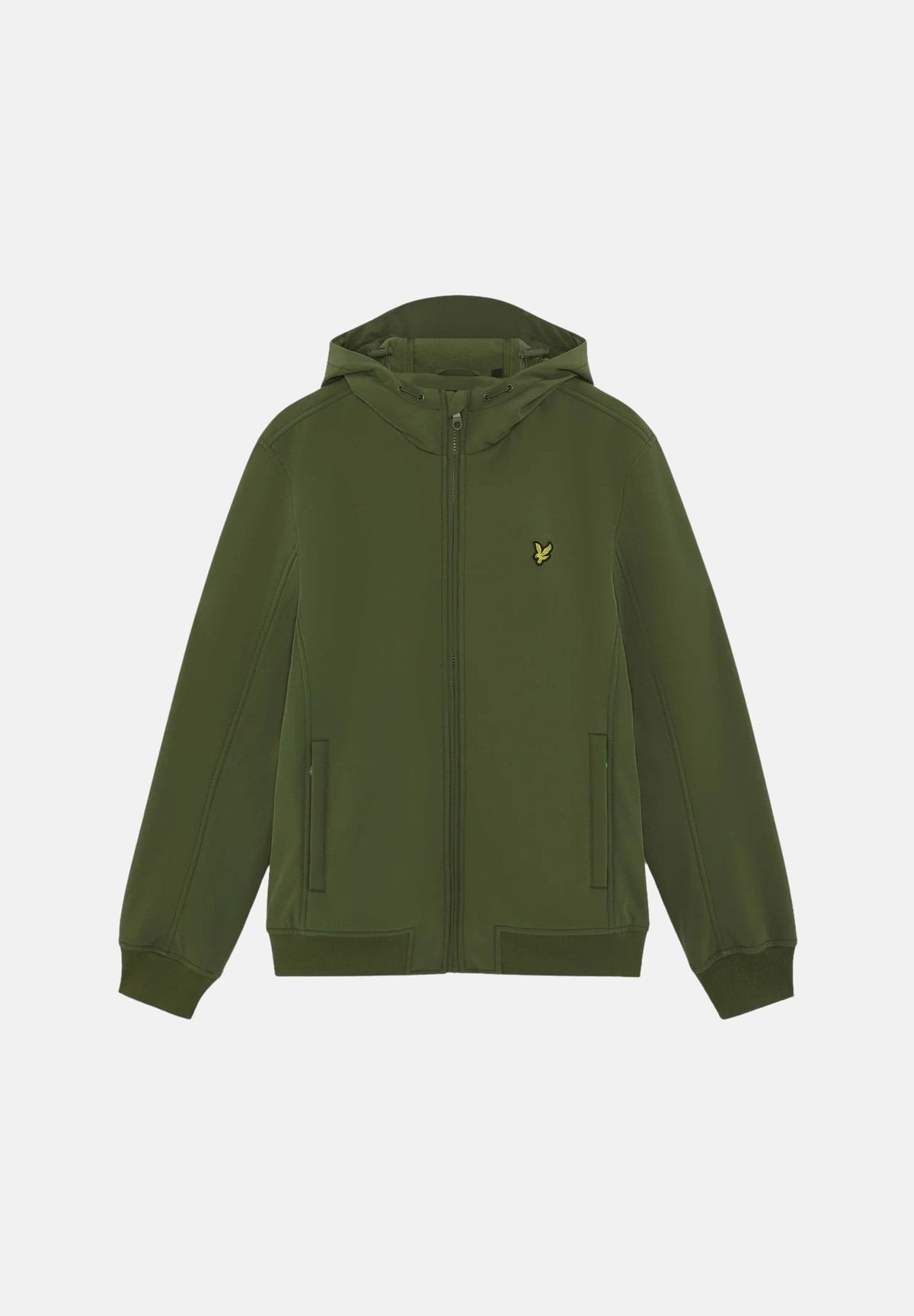 LYLE & SCOTT Giacca a vento softshell foderata in pile verde oliva da uomo JK2110V Y294 LYLE & SCOTT