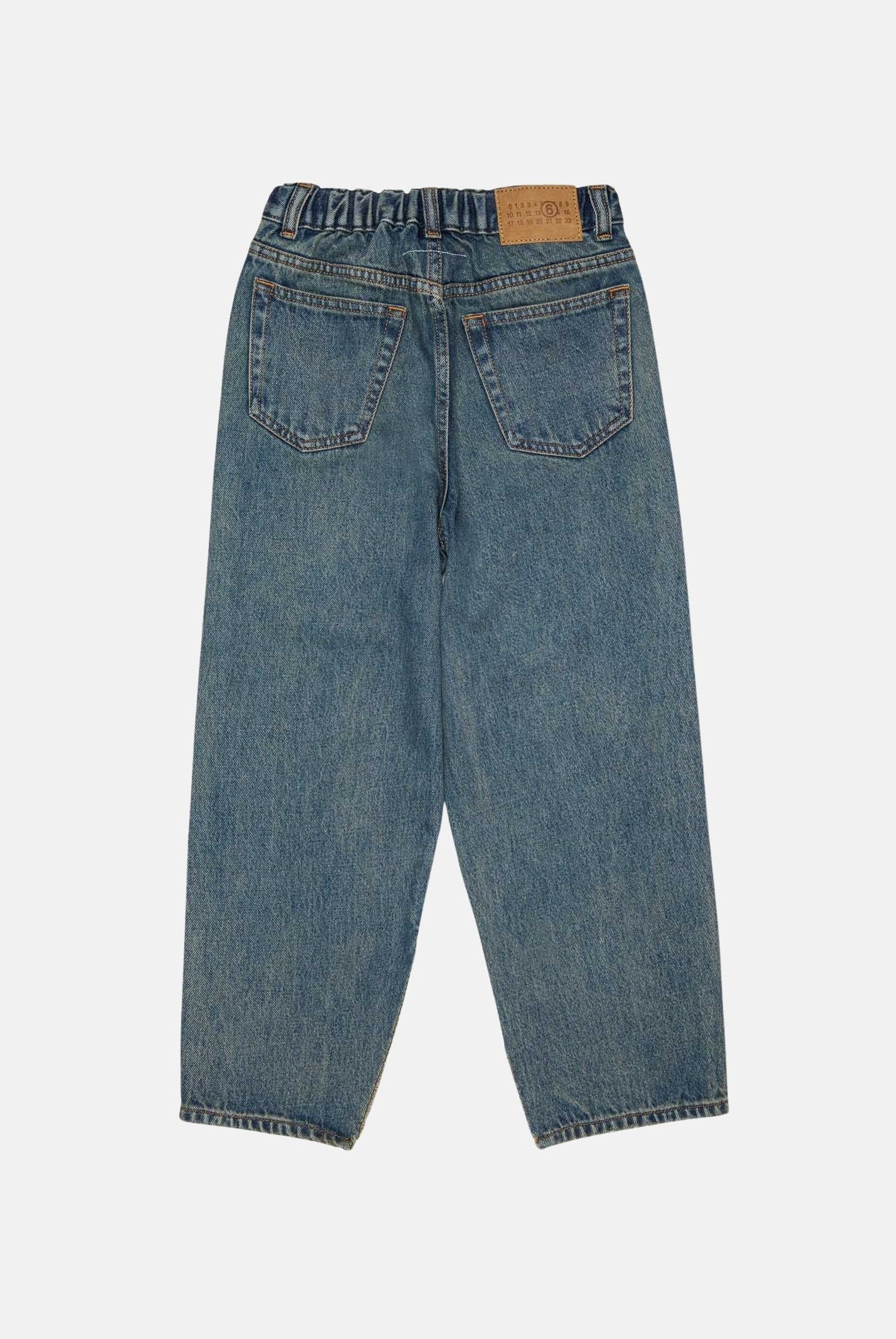 MM6 MAISON MARGIELA Jeans 5 Pockets in denim per donna, ragazzi e bambini con cinque tasche, gamba dritta M60452MM08D M601 MAISON MARGIELA