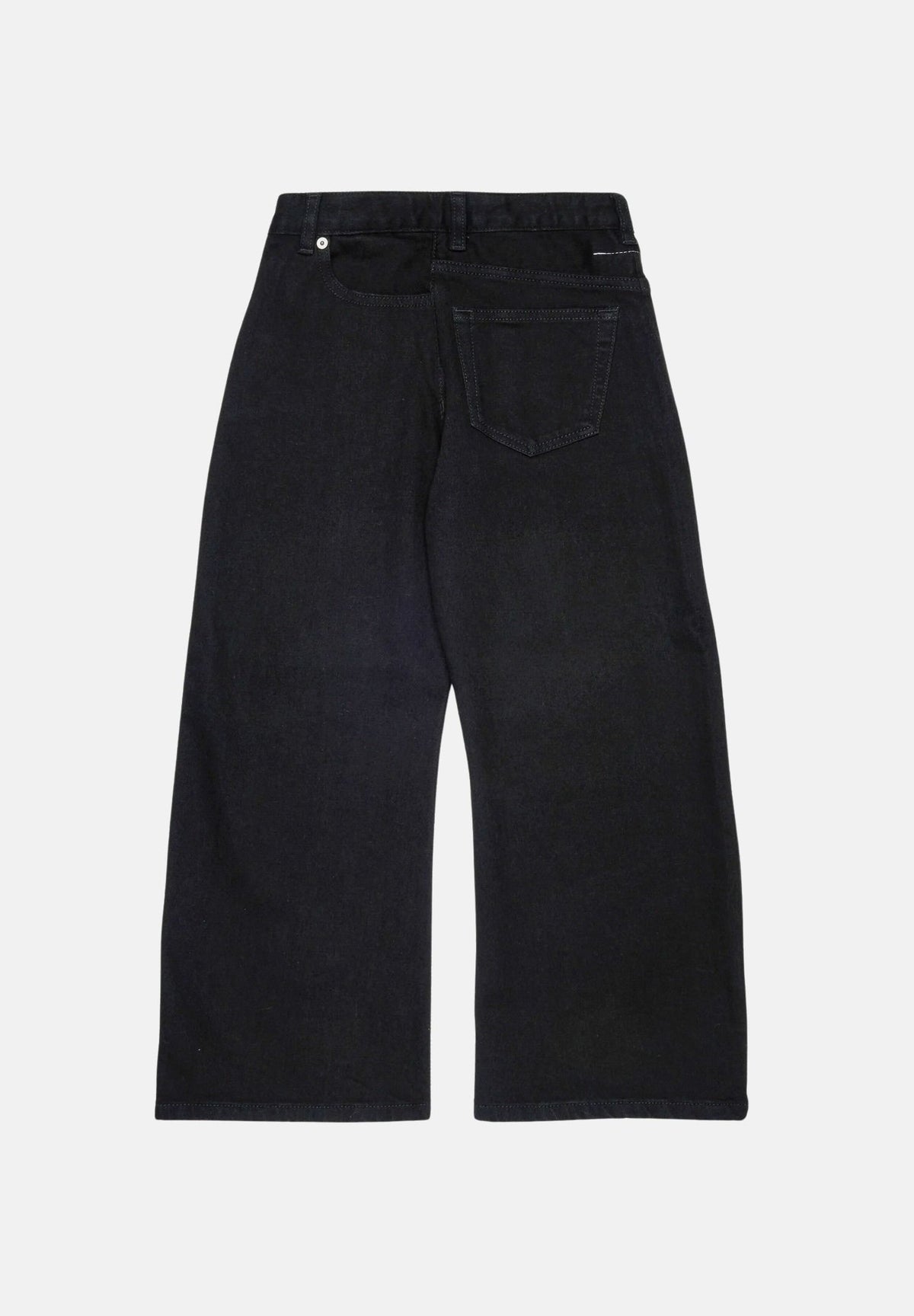 MM6 MAISON MARGIELA Jeans balloon in denim nero per donna, ragazzi e bambini con taglio dritto M60969MM09E M6900 MAISON MARGIELA