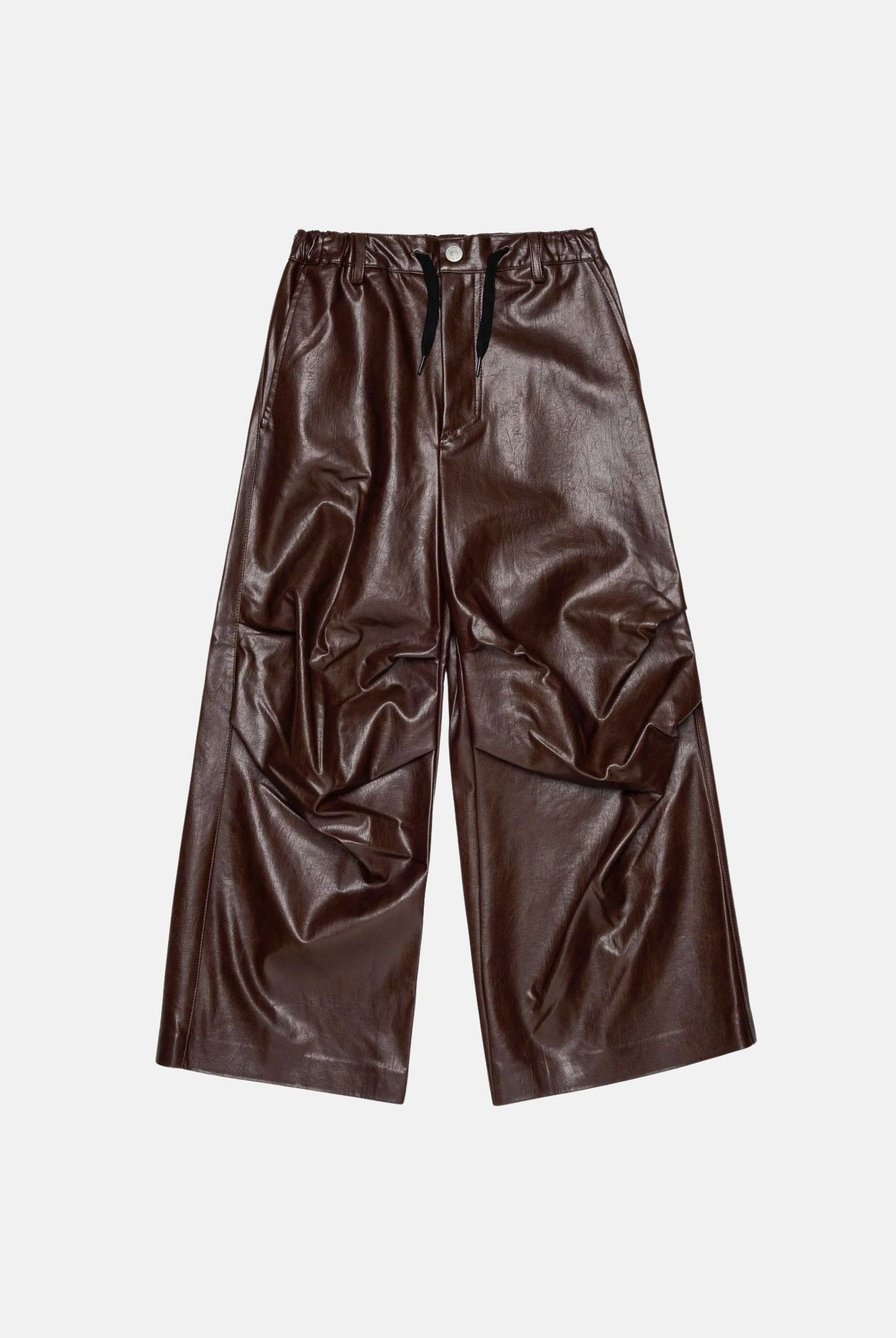 MM6 MAISON MARGIELA pantalone Wide-Leg marrone intenso per donna, ragazzi e bambini con gamba ampia M60994MM08L M6713 MAISON MARGIELA