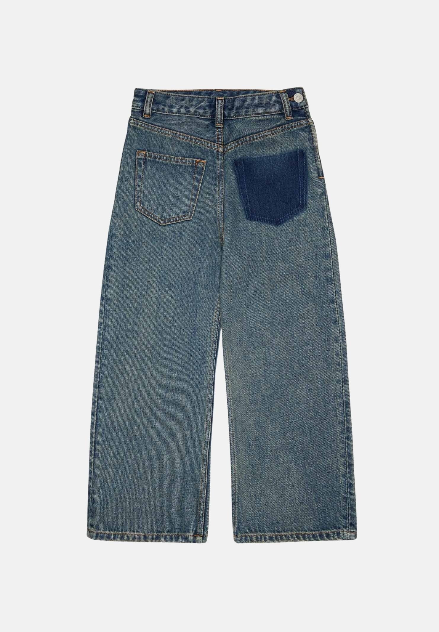 MM6 MAISON MARGIELA Jeans 5 Pockets in denim per donna, ragazzi e bambini con tasca posteriore a contrasto. M61034MM08D M601 MAISON MARGIELA