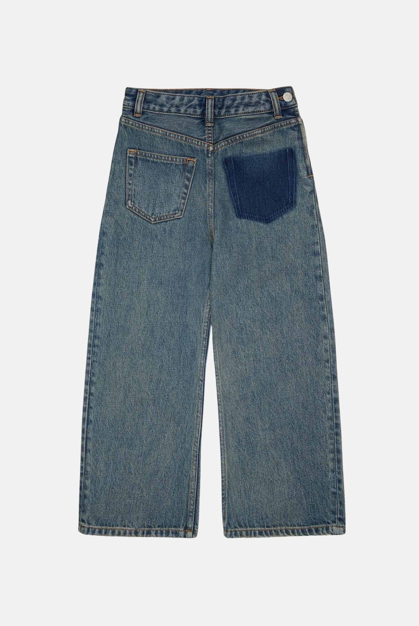 MM6 MAISON MARGIELA Jeans 5 Pockets in denim per donna, ragazzi e bambini con tasca posteriore a contrasto. M61034MM08D M601 MAISON MARGIELA