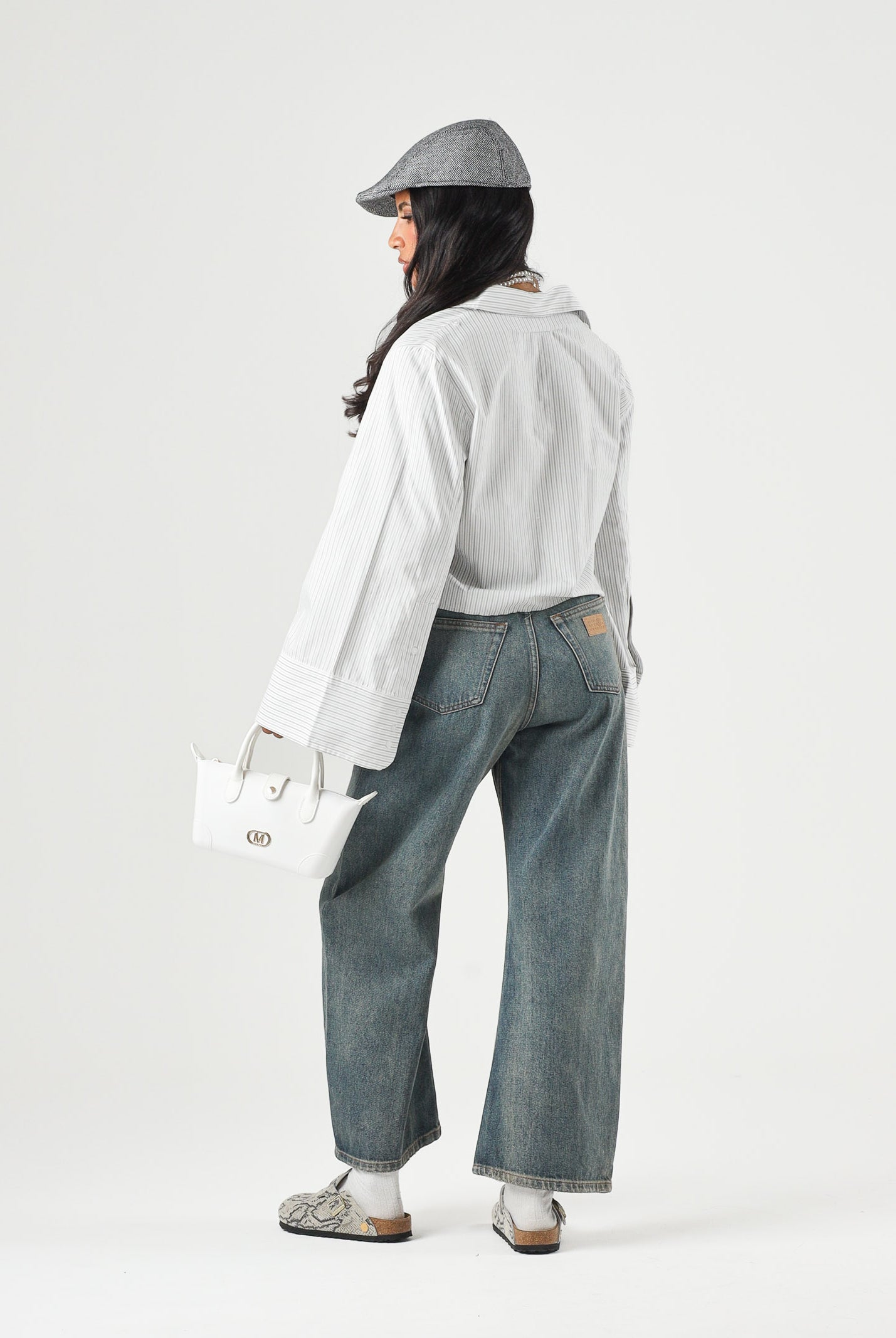 MM6 MAISON MARGIELA Jeans 5 Pockets in denim per donna, ragazzi e bambini con tasca posteriore a contrasto. M61034MM08D M601 MAISON MARGIELA