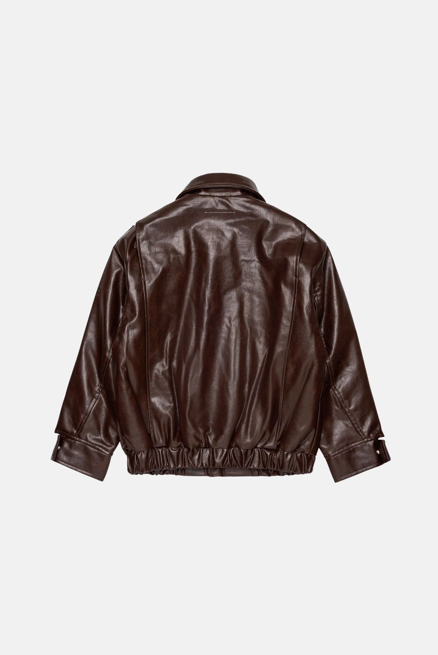 MM6 MAISON MARGIELA Giubbotto BIKER effetto pelle seal brown, marrone scuro per donna, ragazzi e bambini <BR/> M61045MM08L M6713 MAISON MARGIELA