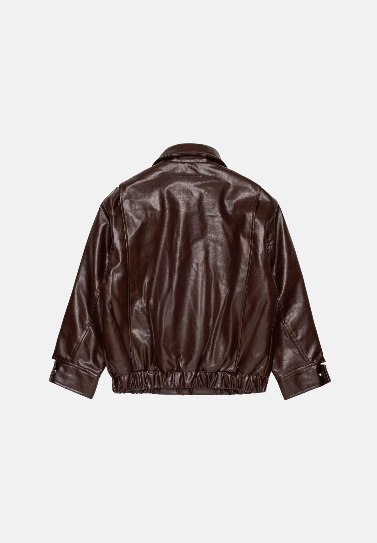 MM6 MAISON MARGIELA Giubbotto BIKER effetto pelle seal brown, marrone scuro per donna, ragazzi e bambini <BR/> M61045MM08L M6713 MAISON MARGIELA
