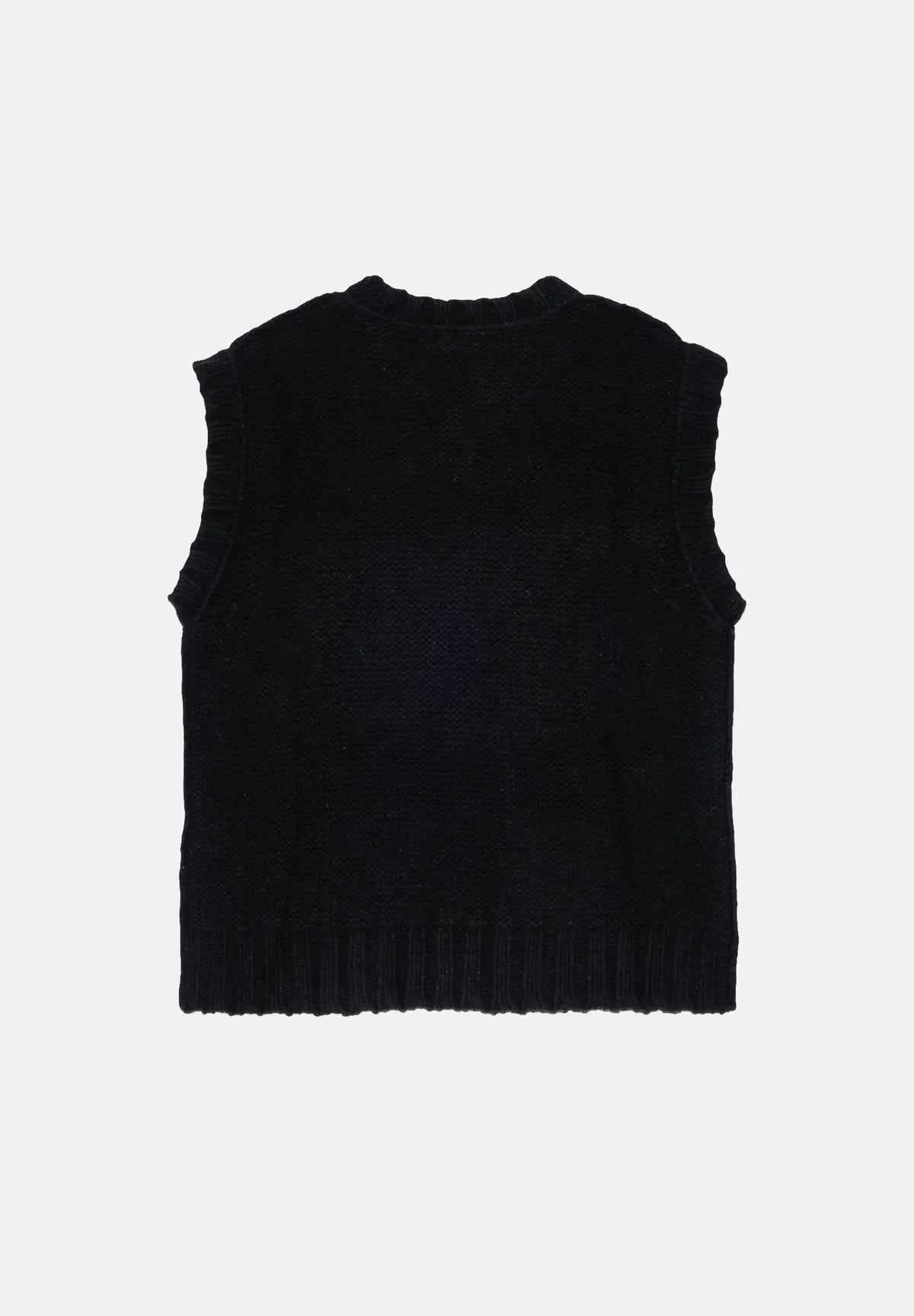 MAISON MARGIELA Gilet smanicato nero per donna, ragazza e bambina con stampa grafica numerica. M61049MM08V M6900 MAISON MARGIELA