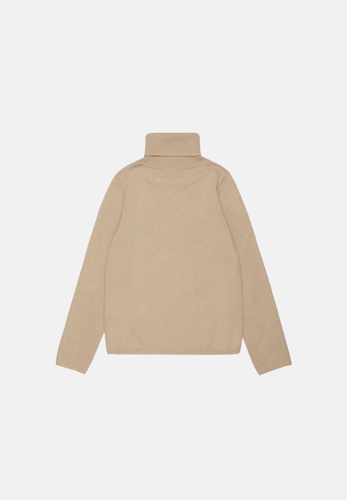 MM6 MAISON MARGIELA Dolcevita in misto lana beige per donna, ragazzi e bambinicon logo frontale M61064MM06Q M6712 MAISON MARGIELA