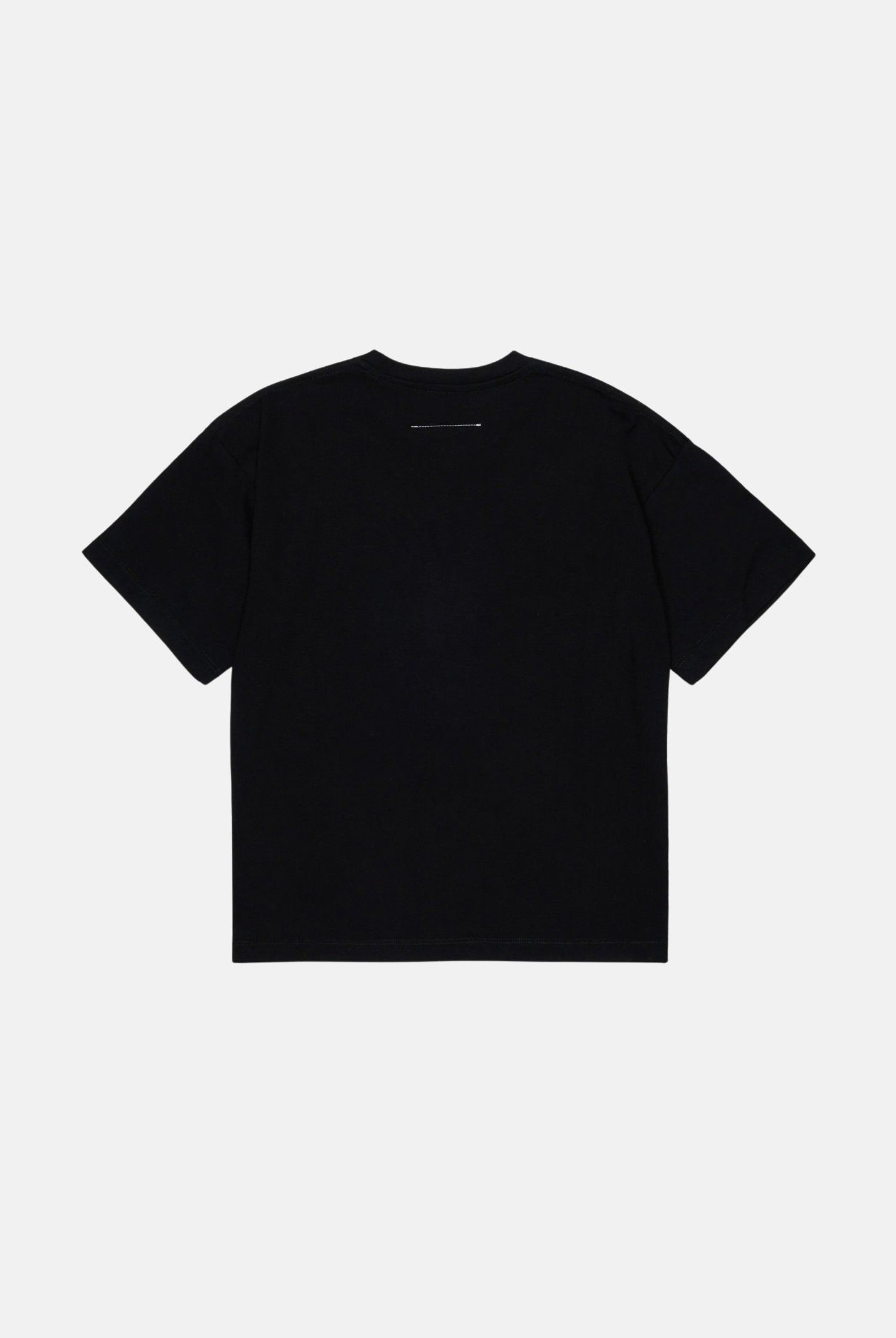 MM6 MAISON MARGIELA T-shirt manica corta nera per donna, ragazzi e bambini con logo numerico MM6 stampato sul davanti. M61117MM02Y M6900 MAISON MARGIELA