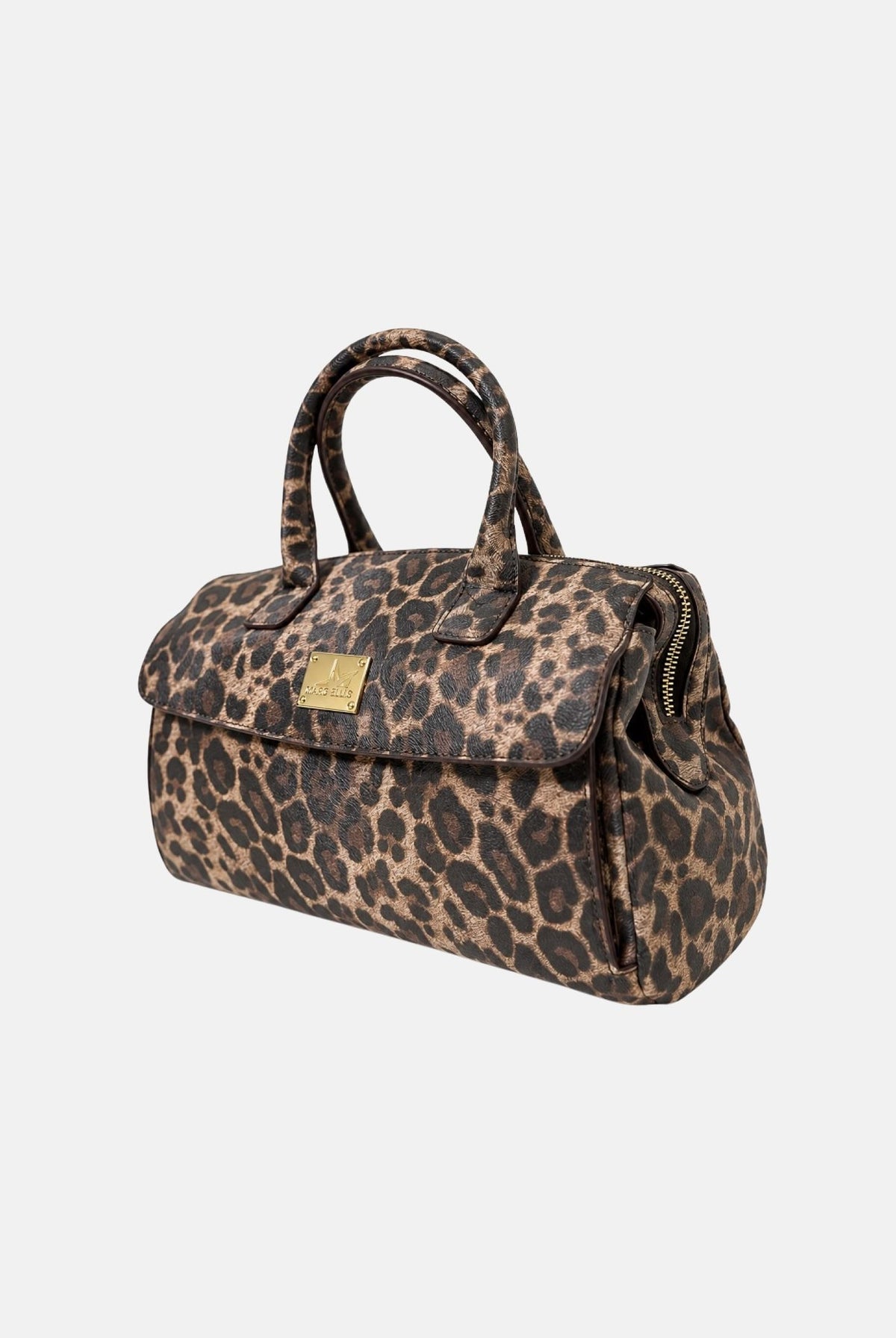 MARC ELLIS Borsa a mano ALYSA LEO marrone leopardato per donna con elegante stampa animalier ALYSA-LEO LE MARC ELLIS