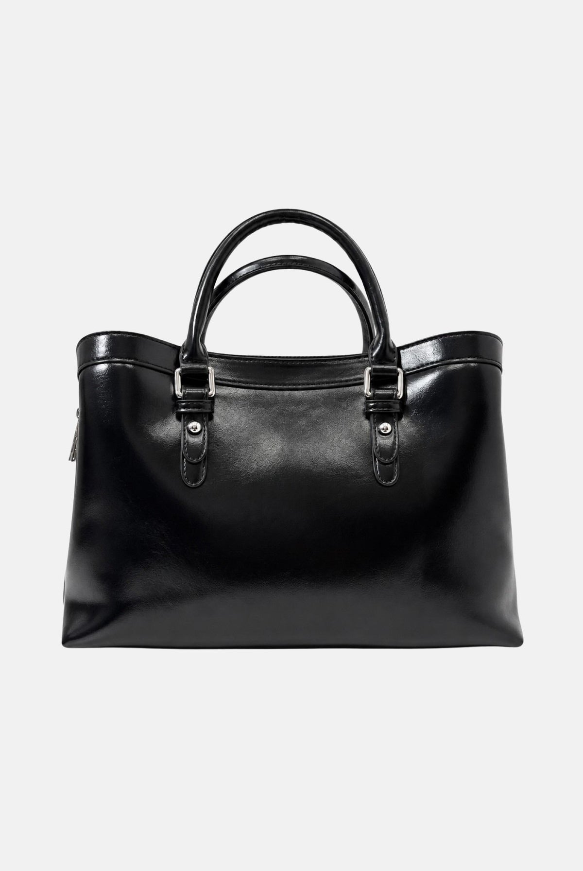 MARC ELLIS Borsa a mano BAYLE-STAR nero per donna con eleganti dettagli metallici argentati e tracolla coordinata. BAYLE-STAR BLSI MARC ELLIS