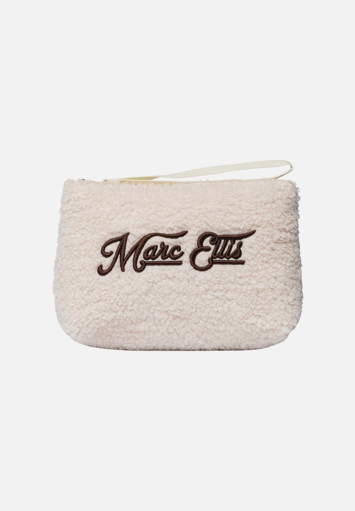 MARC ELLIS Pochette a mano BUBY FRIZZ C beige scuro per donna con soffice rivestimento in ecopelliccia effetto teddy BUBY-FRIZZ-C DABE MARC ELLIS