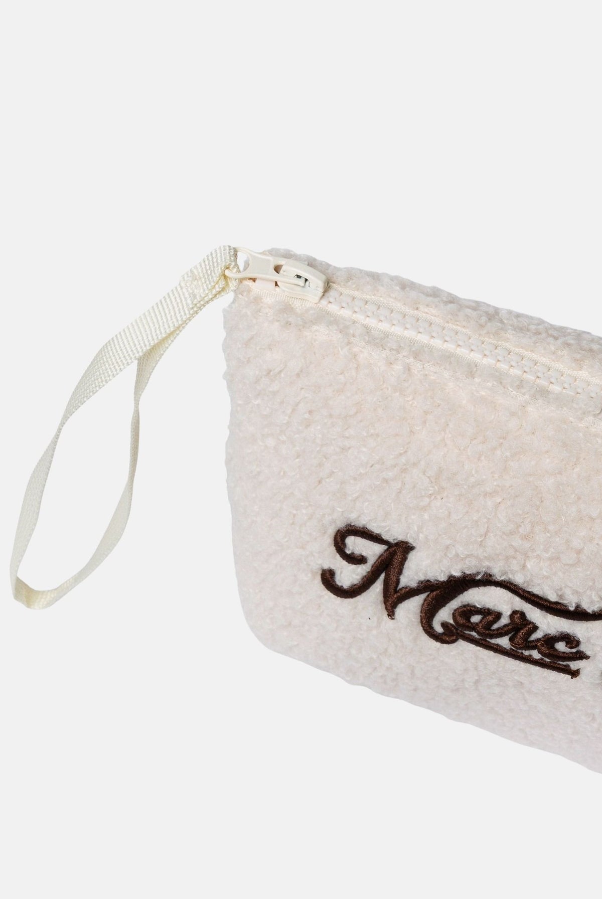 MARC ELLIS Pochette a mano BUBY FRIZZ C beige scuro per donna con soffice rivestimento in ecopelliccia effetto teddy BUBY-FRIZZ-C DABE MARC ELLIS