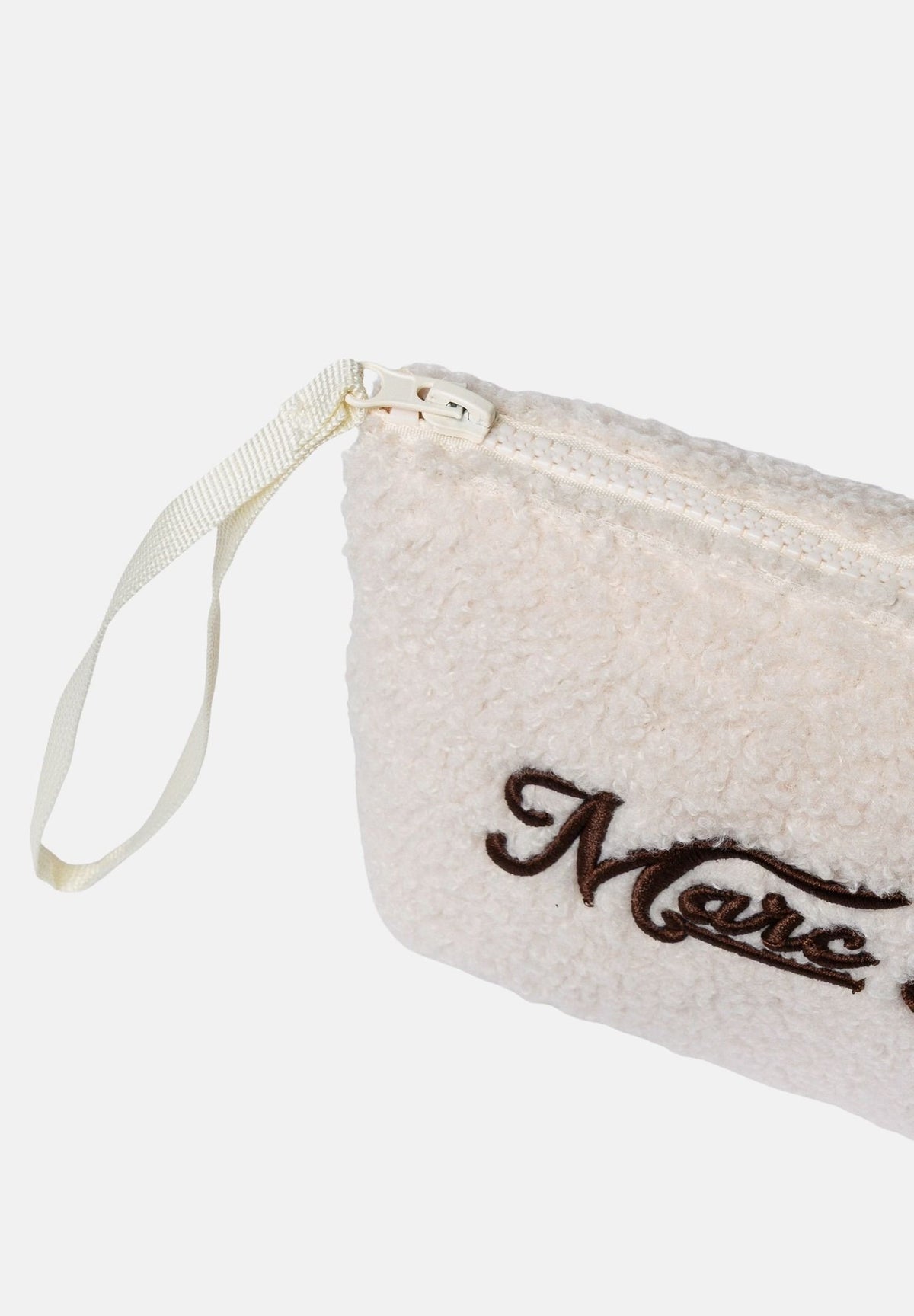MARC ELLIS Pochette a mano BUBY FRIZZ C beige scuro per donna con soffice rivestimento in ecopelliccia effetto teddy BUBY-FRIZZ-C DABE MARC ELLIS