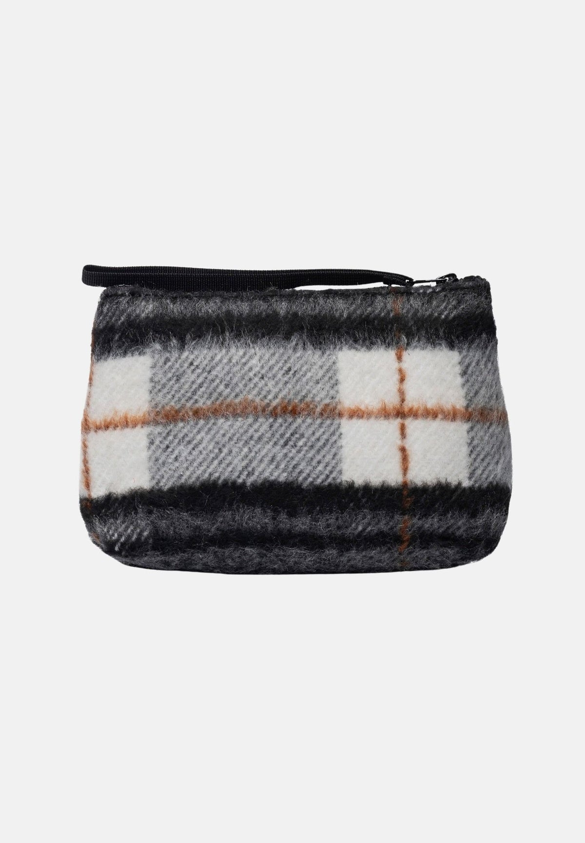 MARC ELLIS Pochette a mano BUBY PLAID nero-grigio per donna con raffinata fantasia scozzese plaid BUBY-PLAID-C BL MARC ELLIS