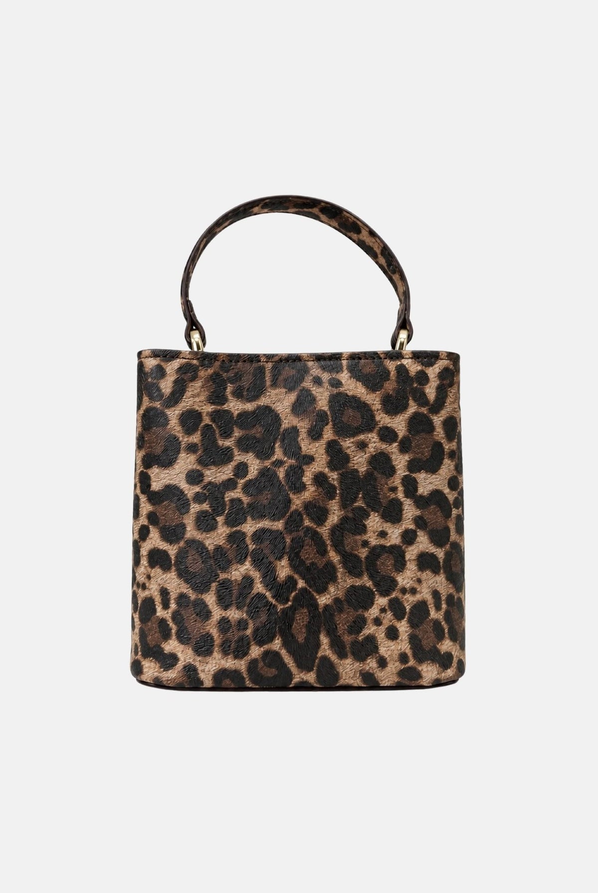 MARC ELLIS Borsa a mano CHERYL-LEOLE marrone leopardato per donna texture effetto cavallino con stampa animalier leopardata. CHERYL-LEO LE MARC ELLIS