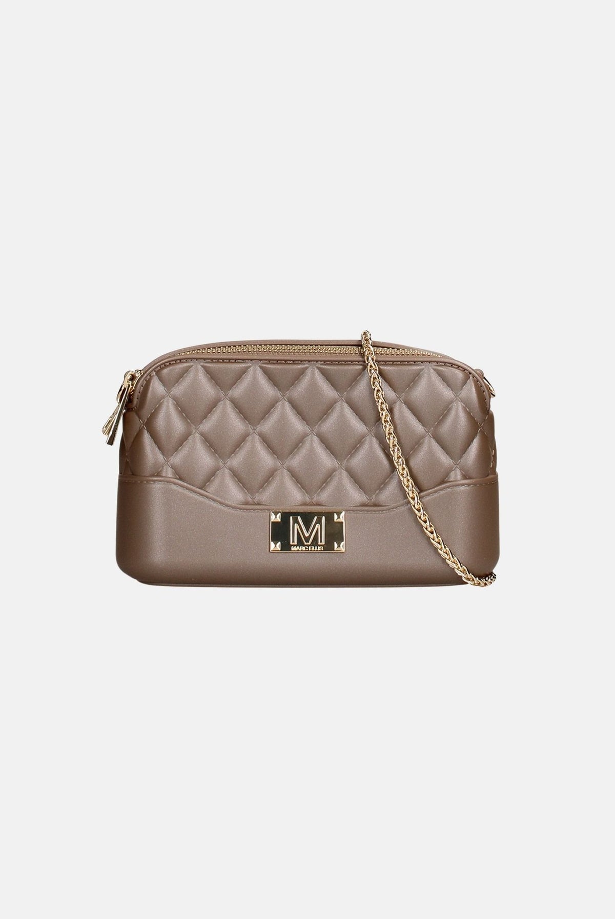 MARC ELLIS Borsa a tracolla FLAT-BLOOM bronzo chiaro per donna con elegante trapuntatura FLAT-BLOOM-27 BRLIGO MARC ELLIS