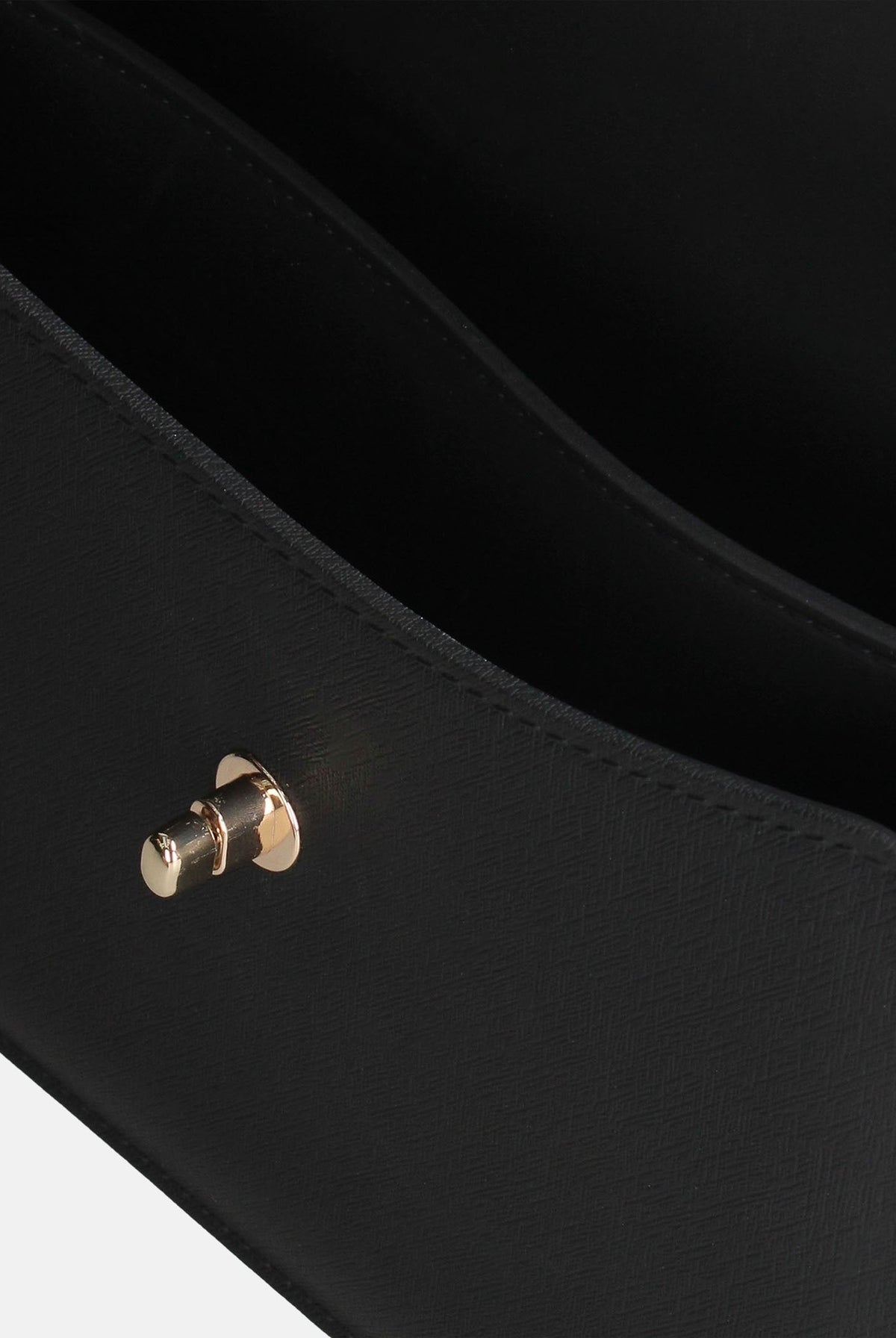 MARC ELLIS Borsa a mano FLAT EAR M nera per donna con patta frontale, logo metallico e dettagli oro chiaro. FLAT-EAR-M BLLIGO MARC ELLIS
