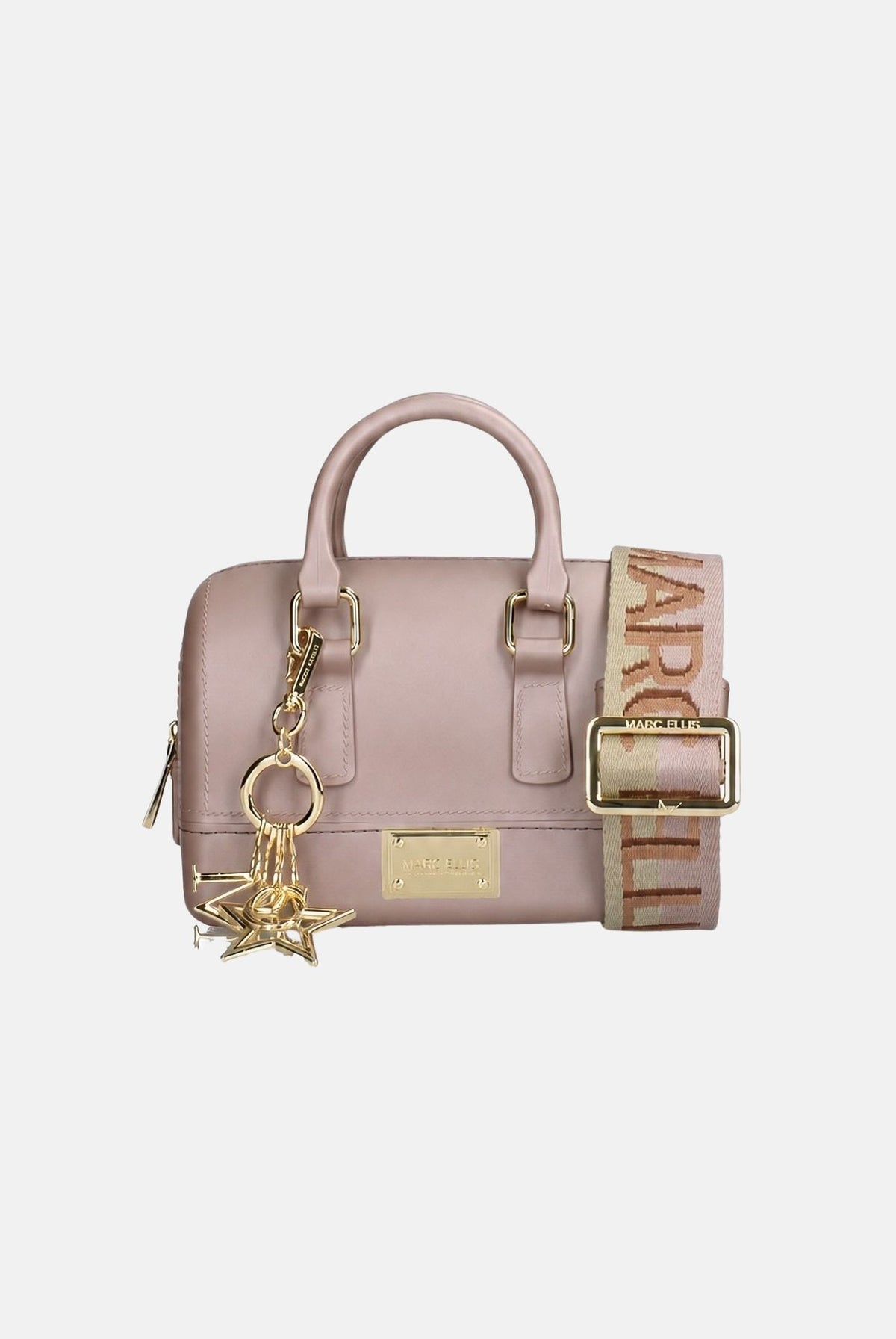 MARC ELLIS Borsa a mano FLAT-ESTREL S rosa cipria per donna con finitura liscia gommata FLAT-ESTREL-S27 MIROLIGO MARC ELLIS